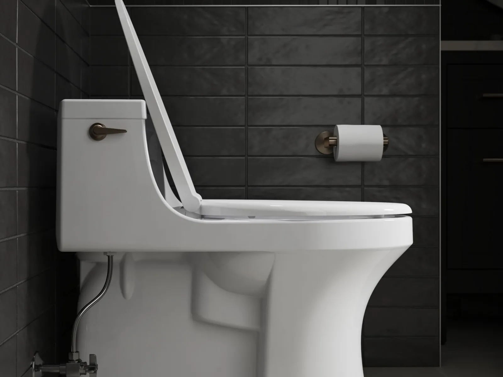 ReadyLatch® Quiet-Close™ elongated toilet seat^Kohler Best