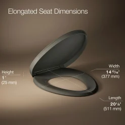 ReadyLatch® Quiet-Close™ elongated toilet seat^Kohler Discount