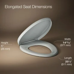 ReadyLatch® Quiet-Close™ elongated toilet seat^Kohler Discount