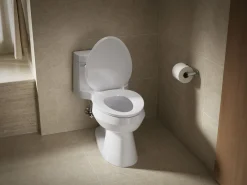 ReadyLatch® Quiet-Close™ elongated toilet seat^Kohler Hot