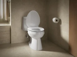 ReadyLatch® Quiet-Close™ elongated toilet seat^Kohler Outlet