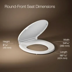 ReadyLatch® Quiet-Close™ round-front toilet seat with antimicrobial agent^Kohler Discount