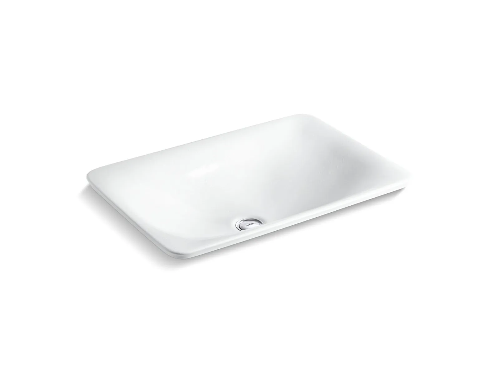 21" rectangular drop-in bathroom sink, no overflow^Kohler