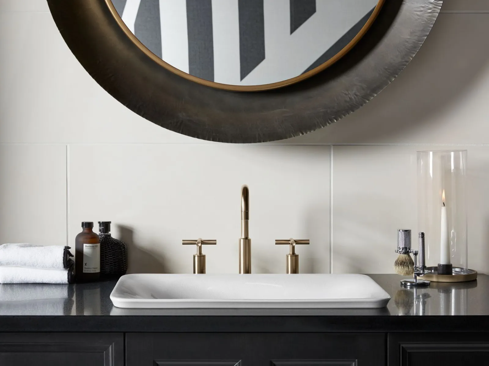 21" rectangular drop-in bathroom sink, no overflow^Kohler