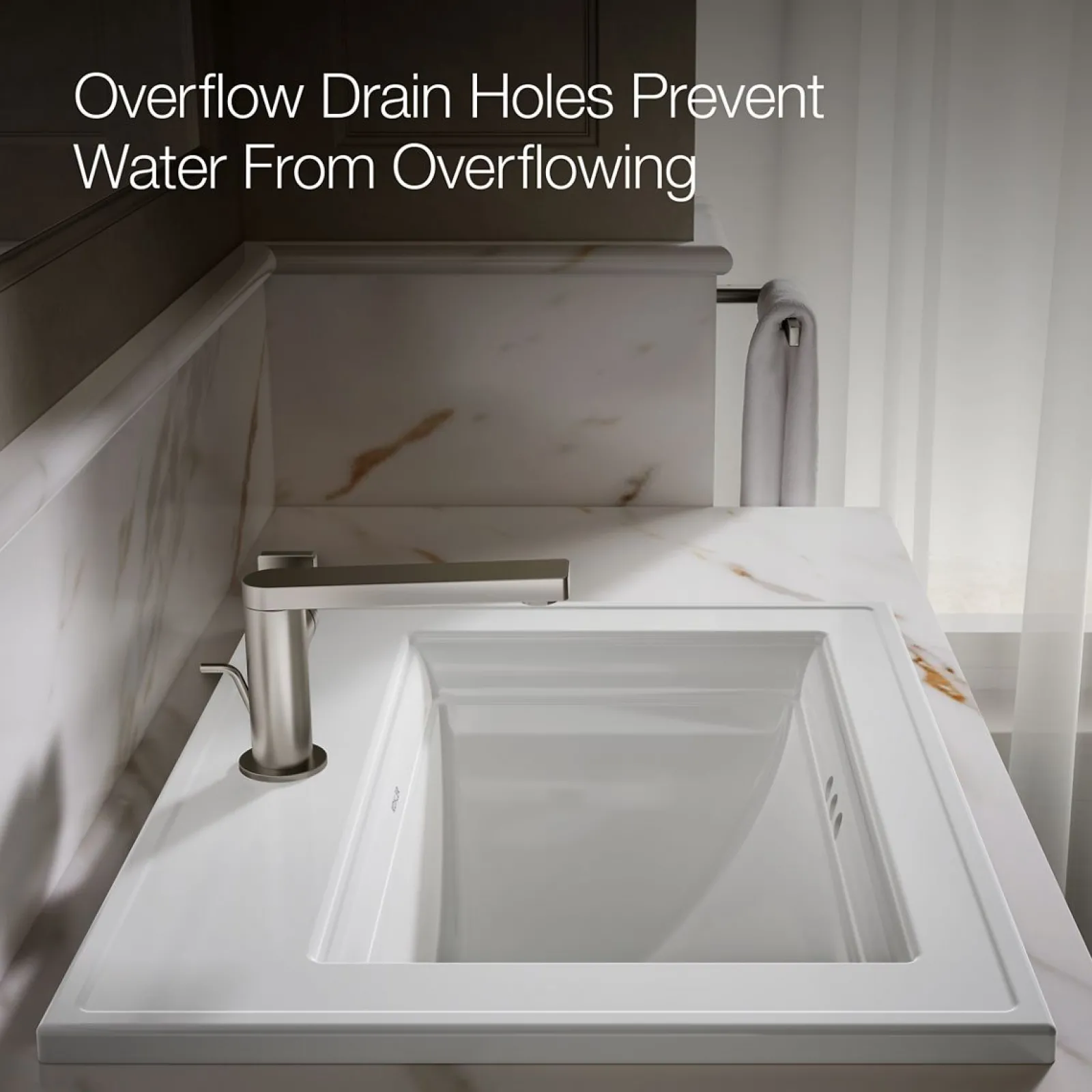 22-3/4" rectangular drop-in bathroom sink^Kohler Online