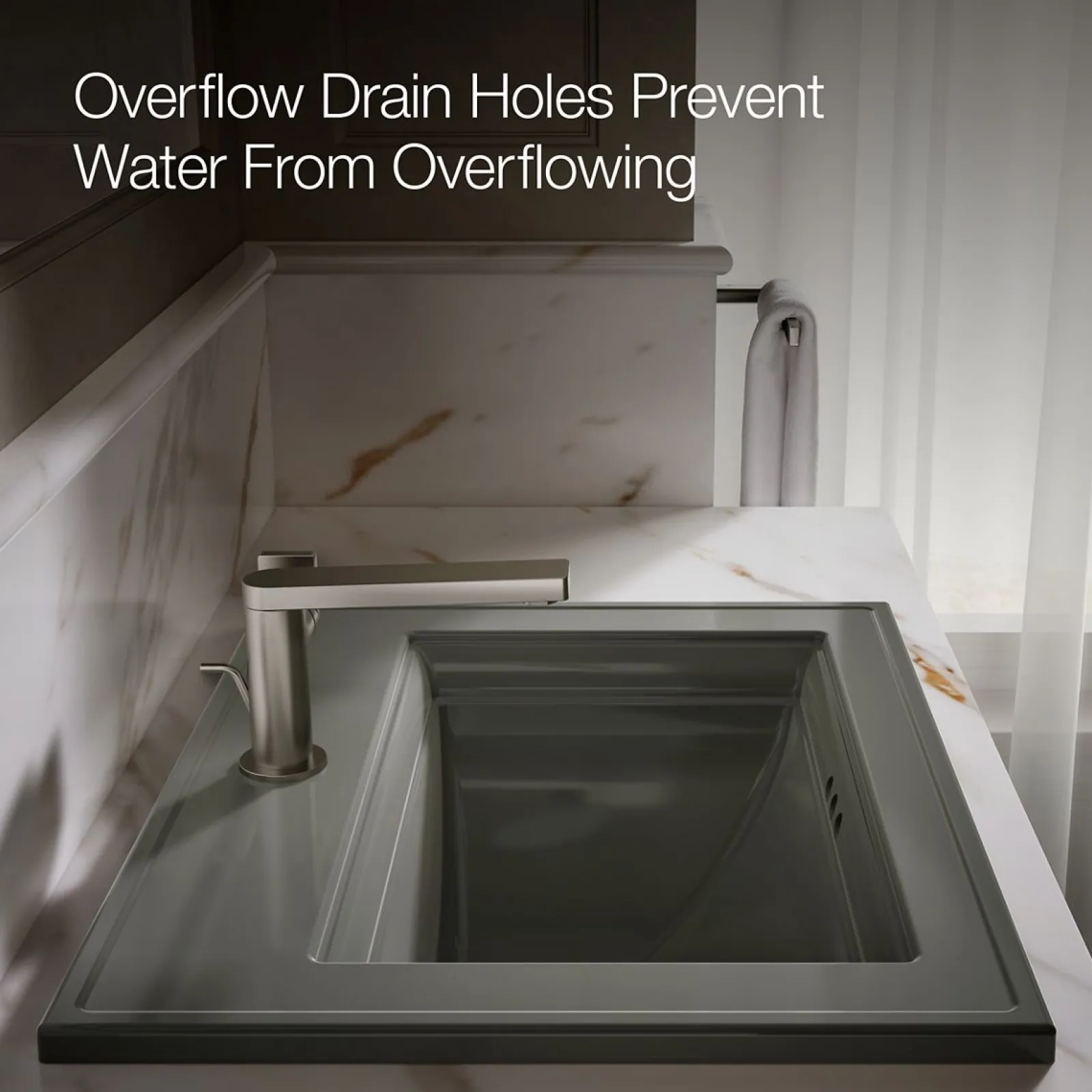 22-3/4" rectangular drop-in bathroom sink^Kohler Online