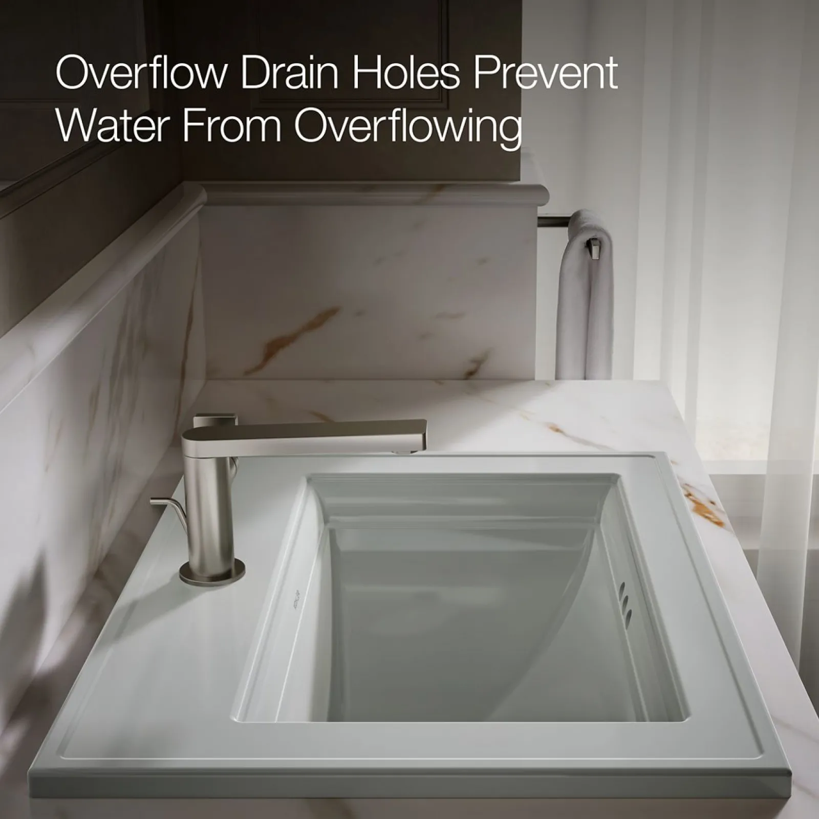 22-3/4" rectangular drop-in bathroom sink^Kohler Online