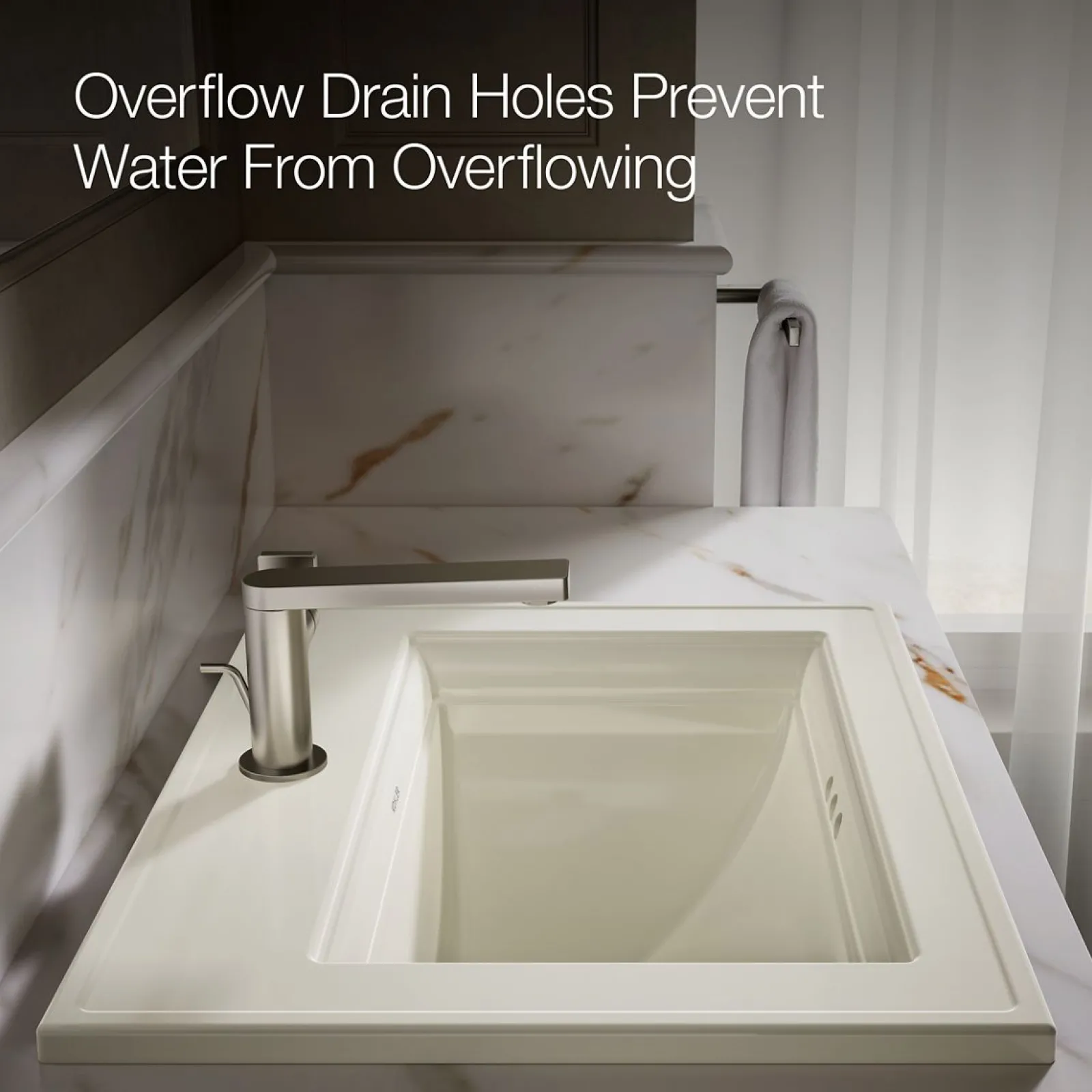 22-3/4" rectangular drop-in bathroom sink^Kohler Online