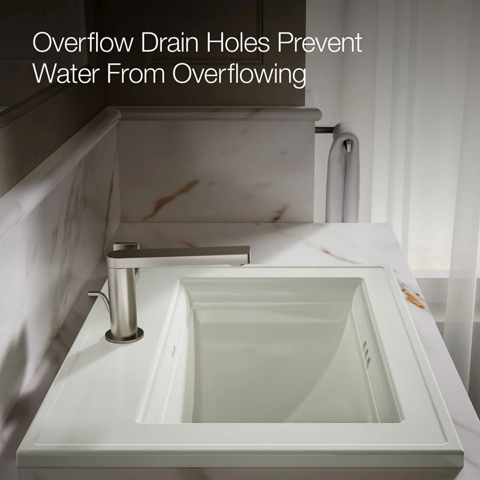 22-3/4" rectangular drop-in bathroom sink^Kohler Online