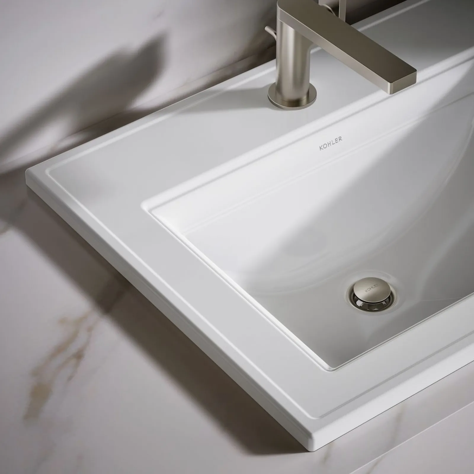 22-3/4" rectangular drop-in bathroom sink^Kohler Online