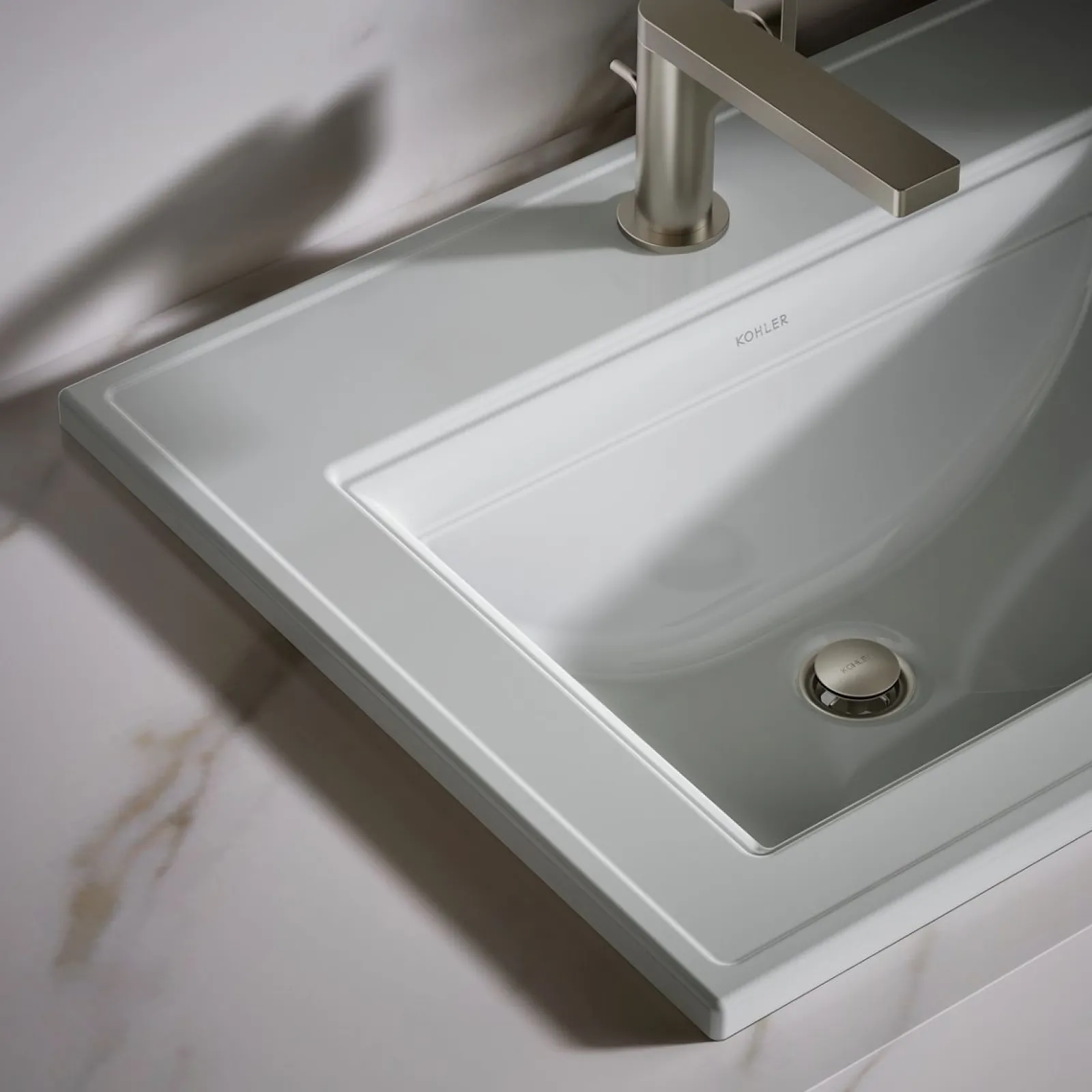 22-3/4" rectangular drop-in bathroom sink^Kohler Online