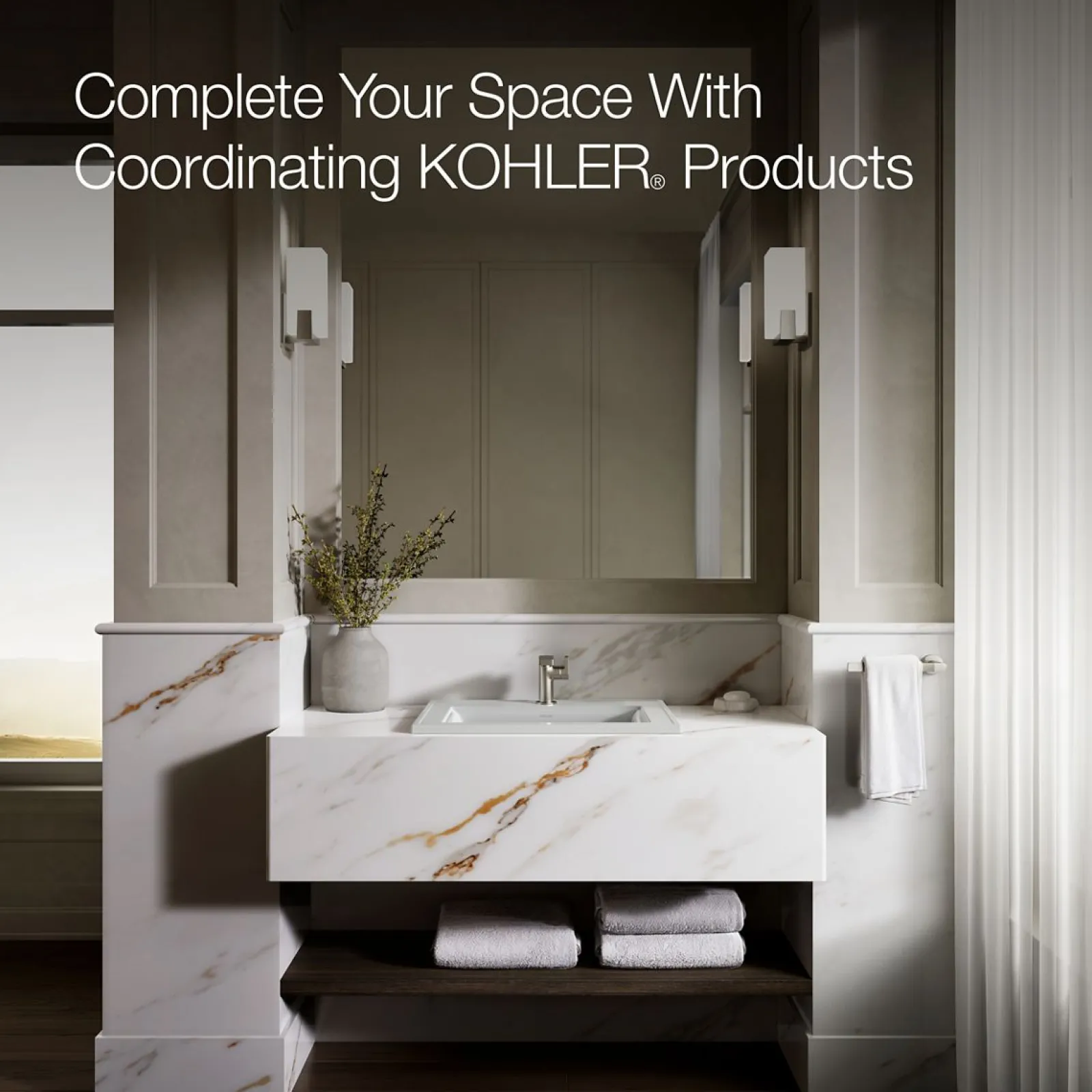 22-3/4" rectangular drop-in bathroom sink^Kohler Online