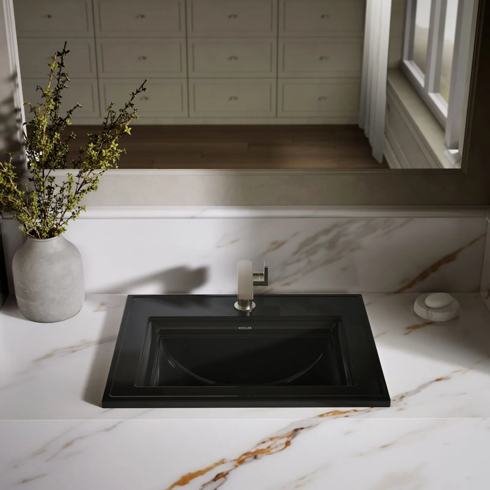 22-3/4" rectangular drop-in bathroom sink^Kohler Online