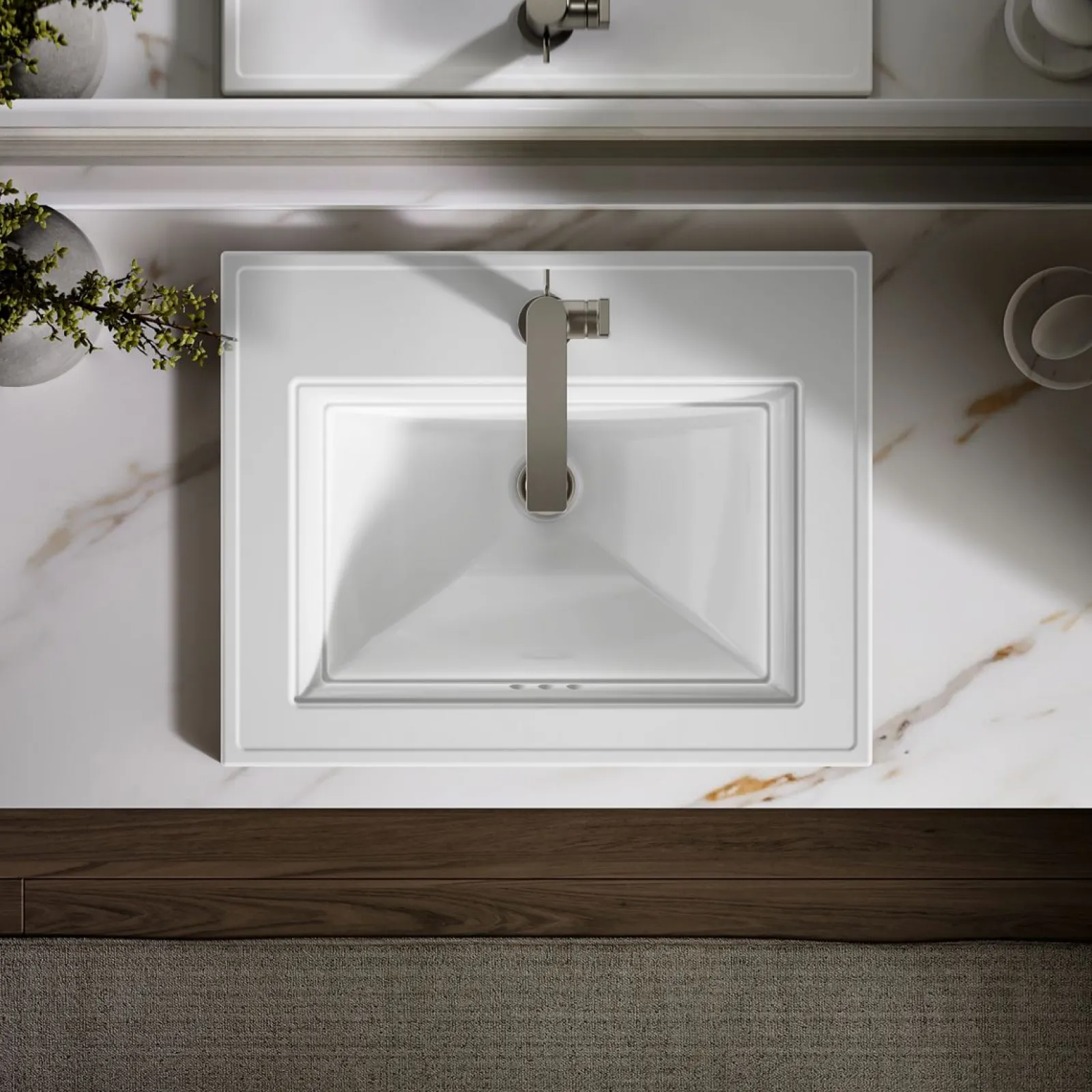 22-3/4" rectangular drop-in bathroom sink^Kohler Online