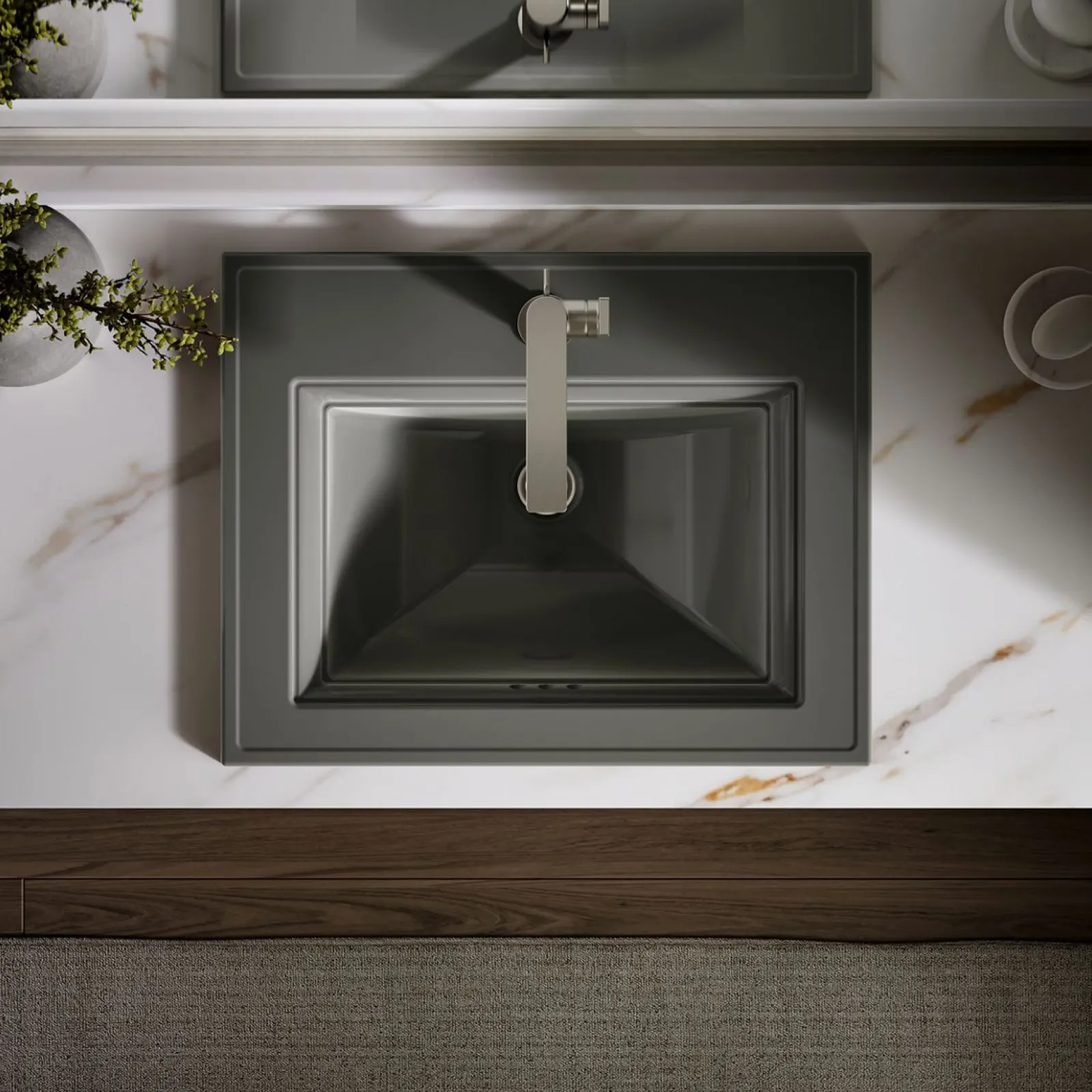 22-3/4" rectangular drop-in bathroom sink^Kohler Online