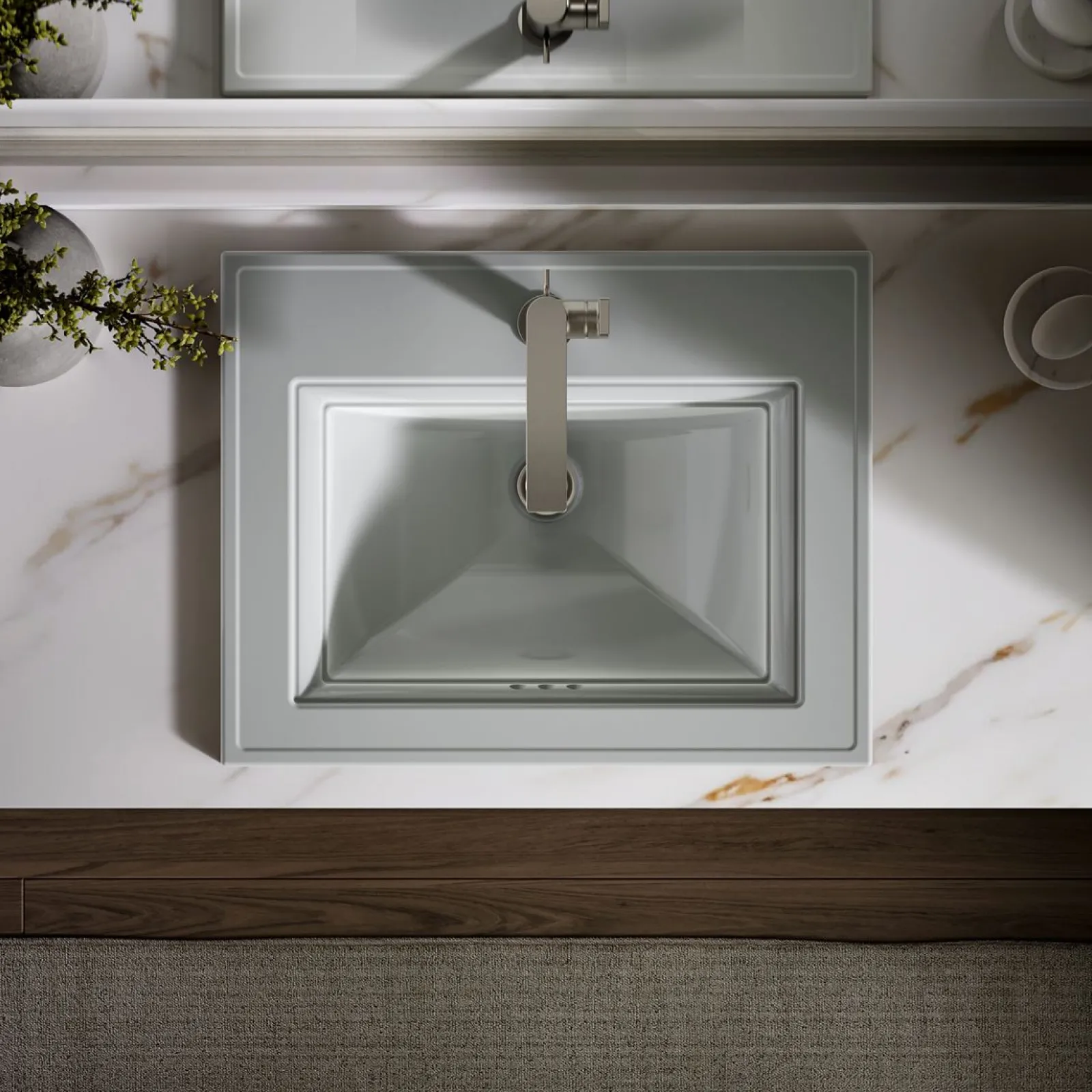 22-3/4" rectangular drop-in bathroom sink^Kohler Online