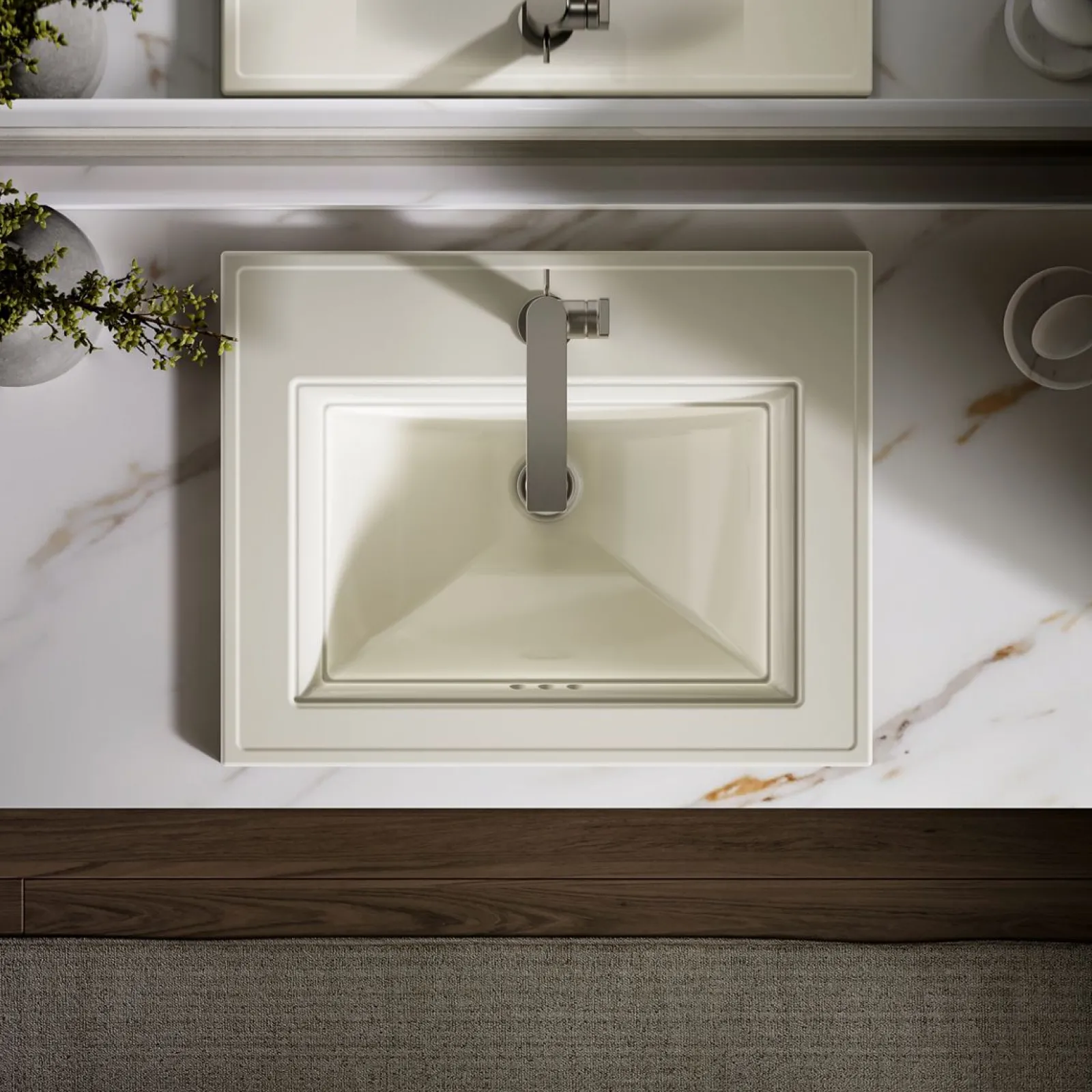 22-3/4" rectangular drop-in bathroom sink^Kohler Online
