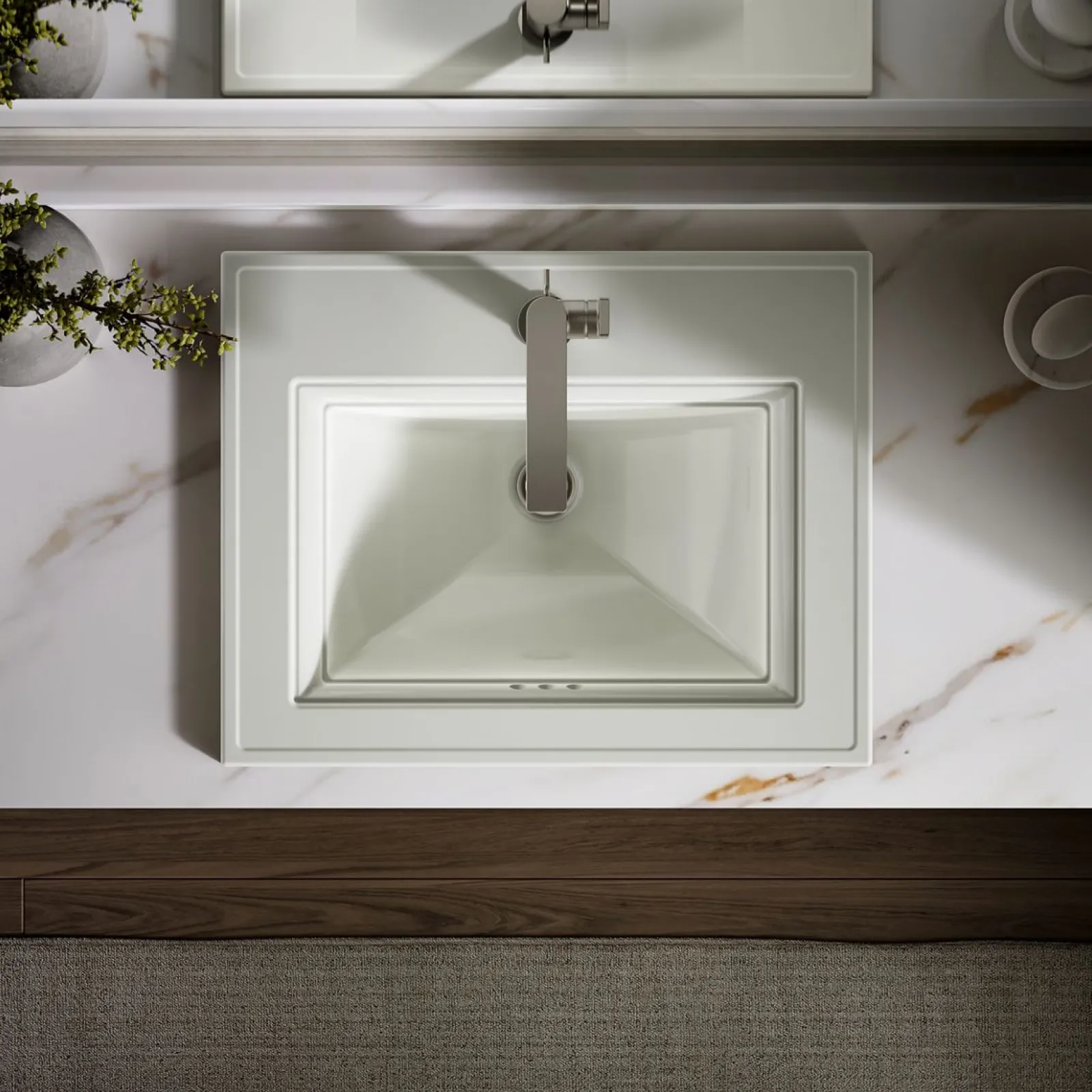 22-3/4" rectangular drop-in bathroom sink^Kohler Online