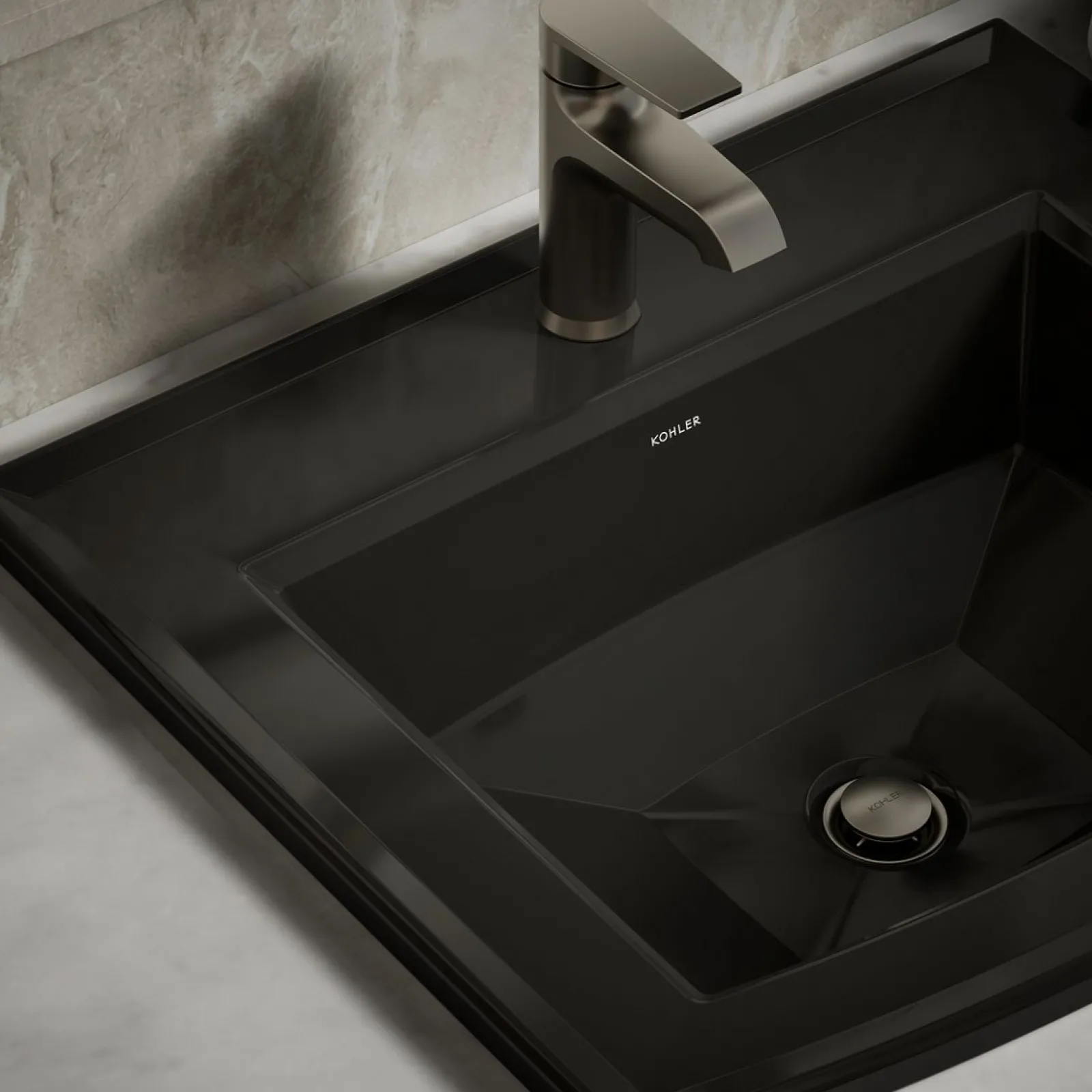 22-3/4" rectangular drop-in bathroom sink^Kohler Clearance