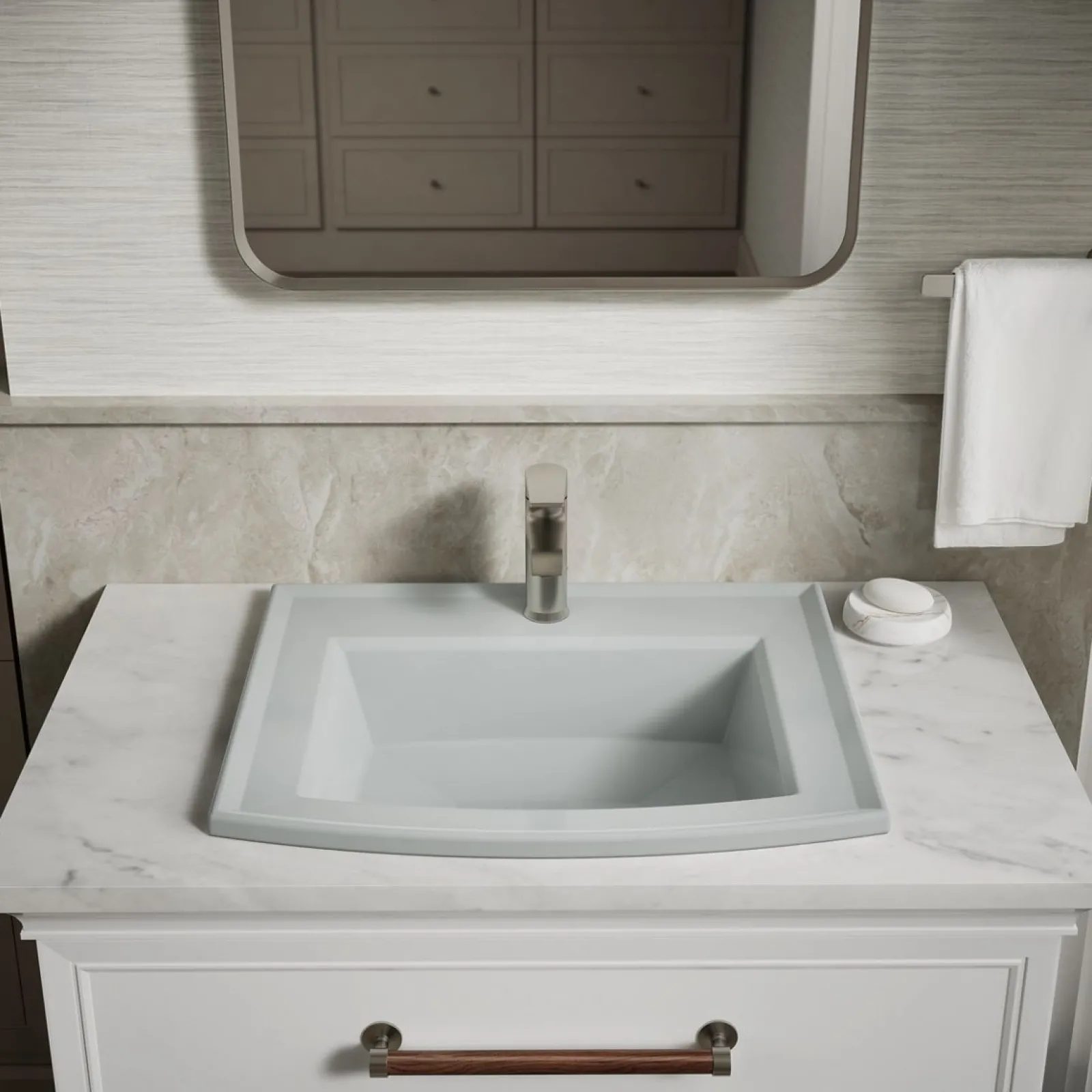 22-3/4" rectangular drop-in bathroom sink^Kohler Clearance