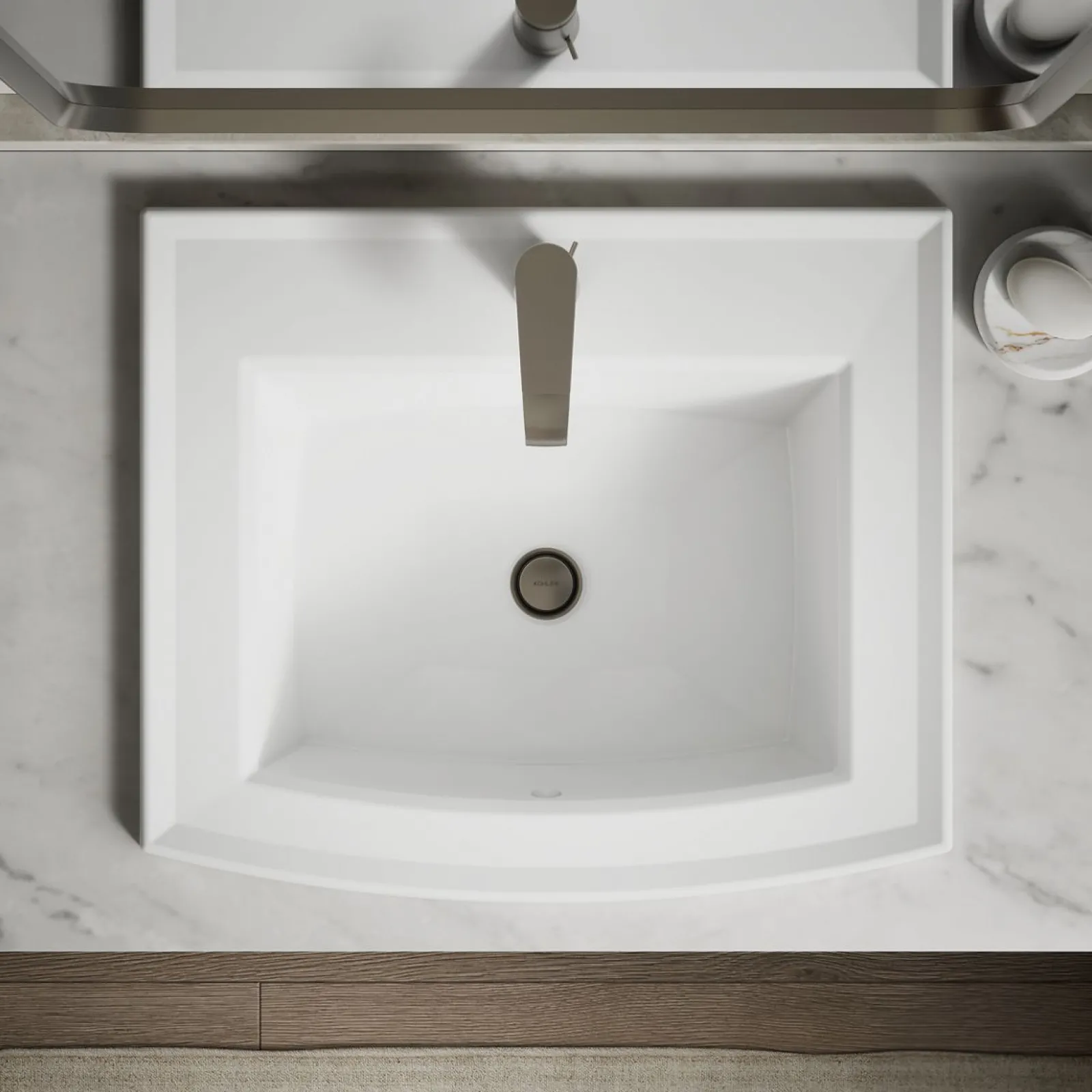 22-3/4" rectangular drop-in bathroom sink^Kohler Clearance