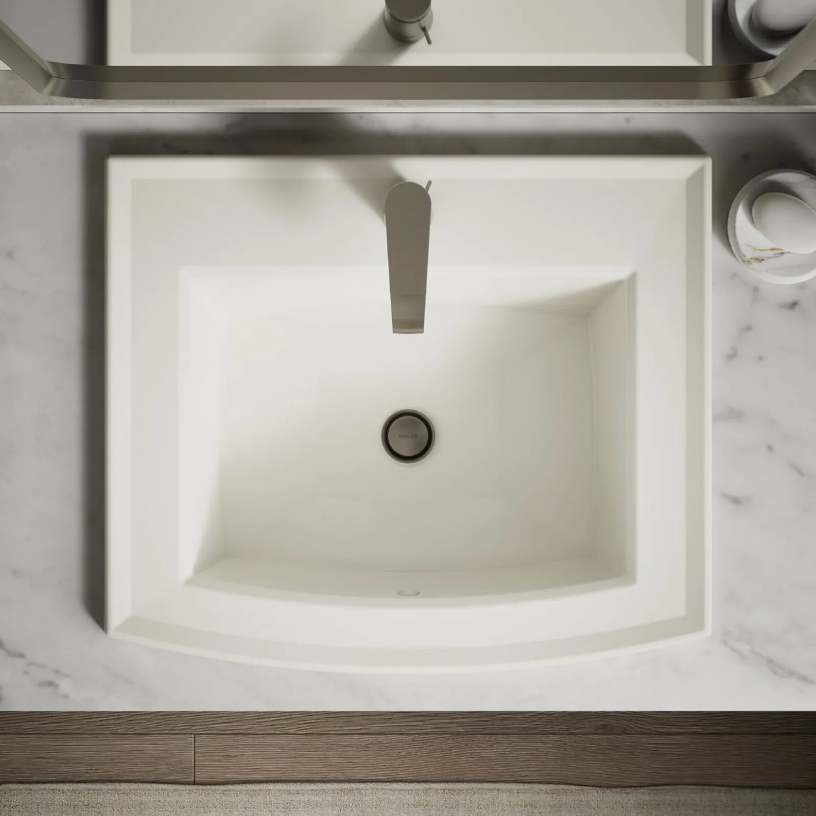 22-3/4" rectangular drop-in bathroom sink^Kohler Clearance