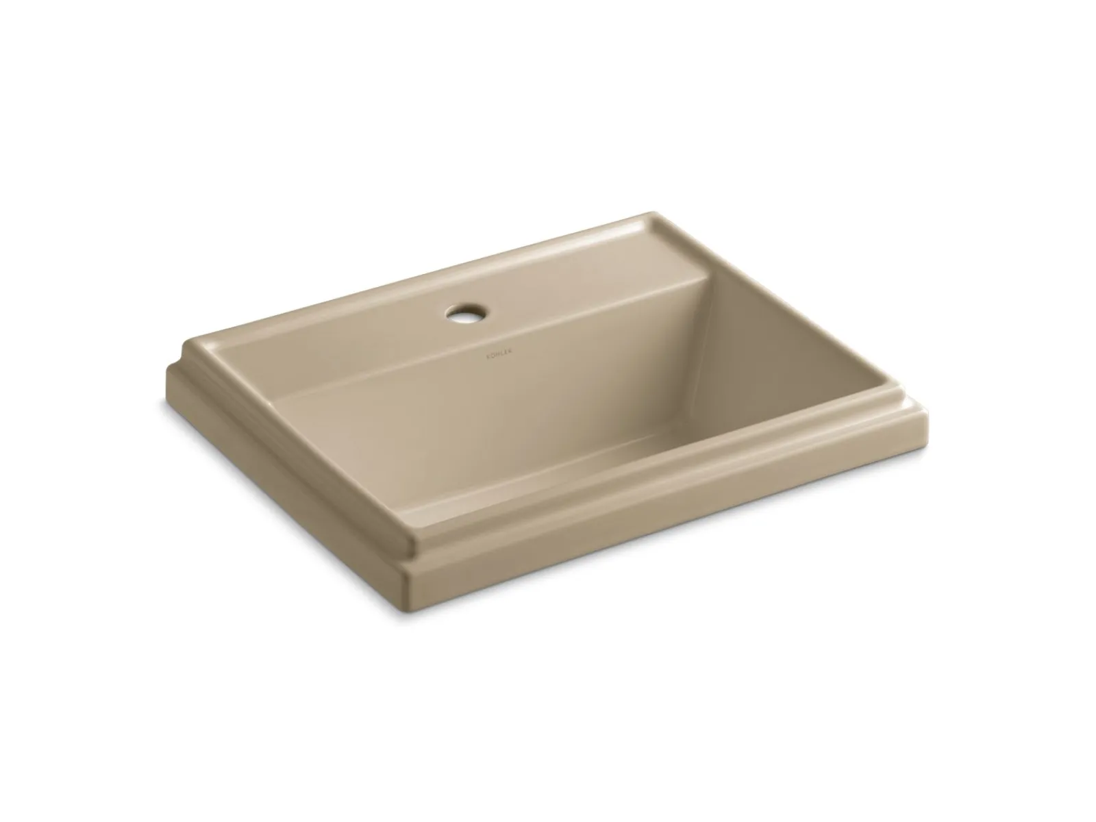 21-3/4" rectangular drop-in bathroom sink^Kohler Best