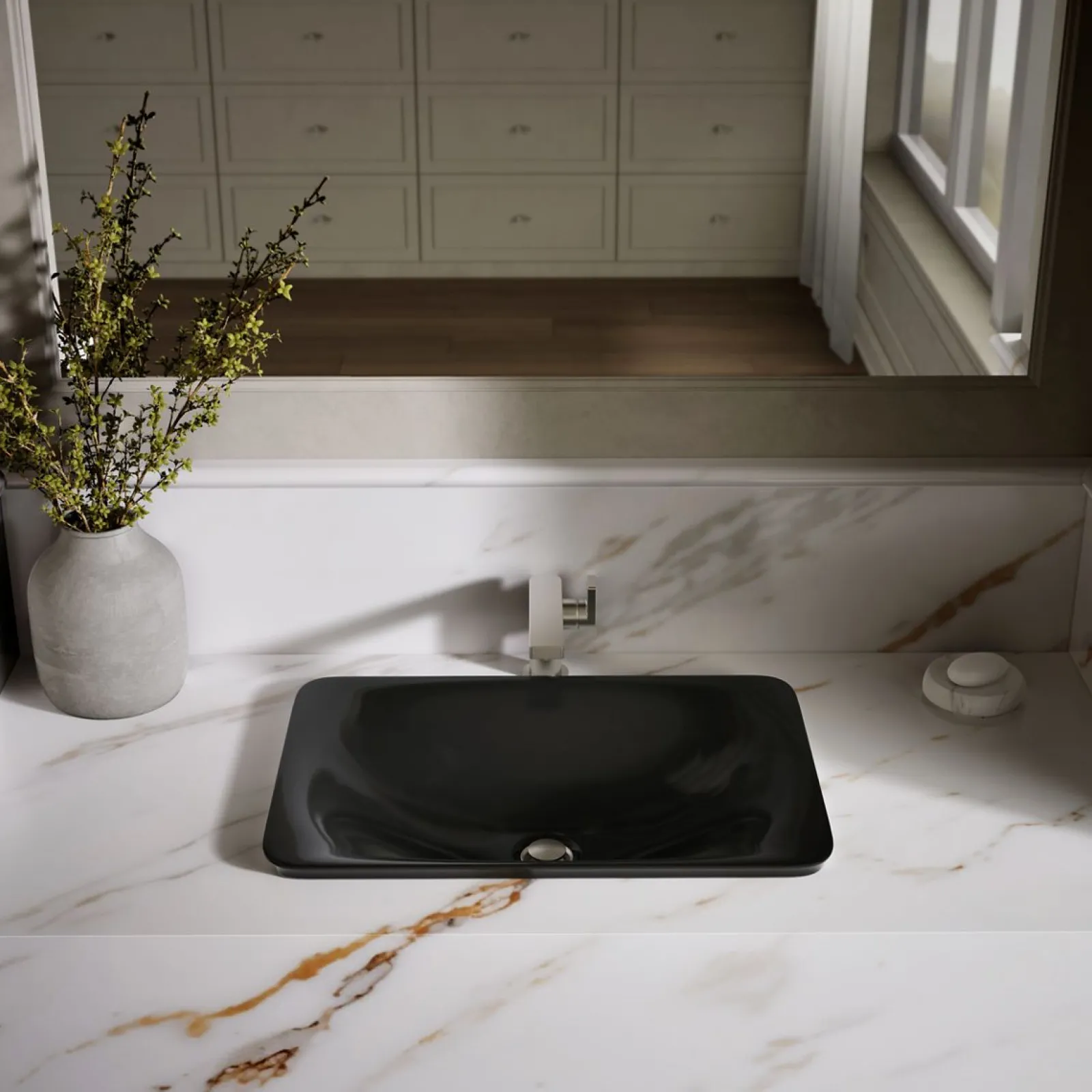 21-1/4" rectangular drop-in bathroom sink, no overflow^Kohler