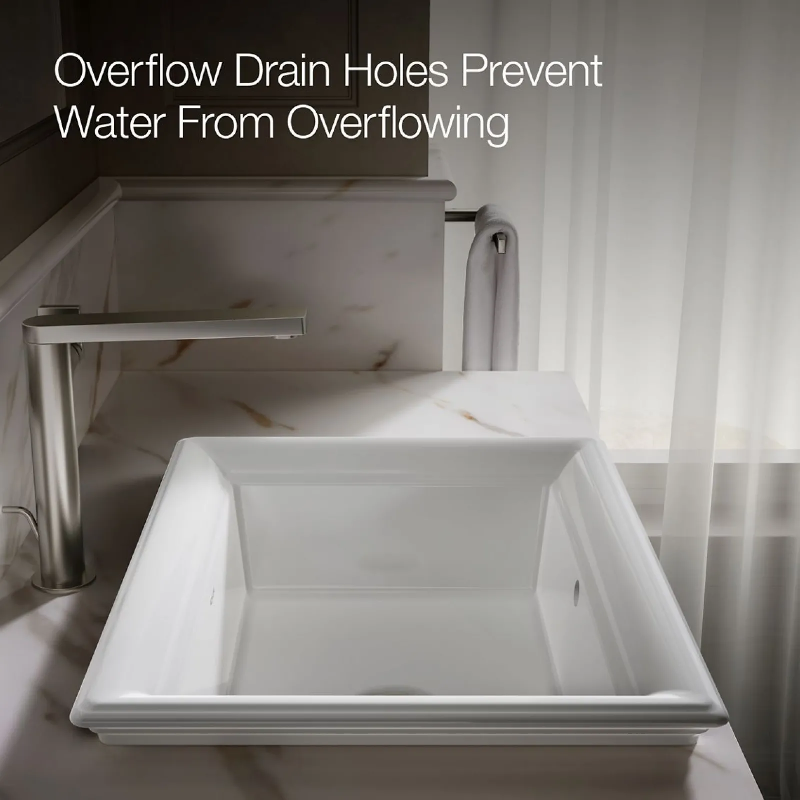 21" rectangular drop-in bathroom sink^Kohler