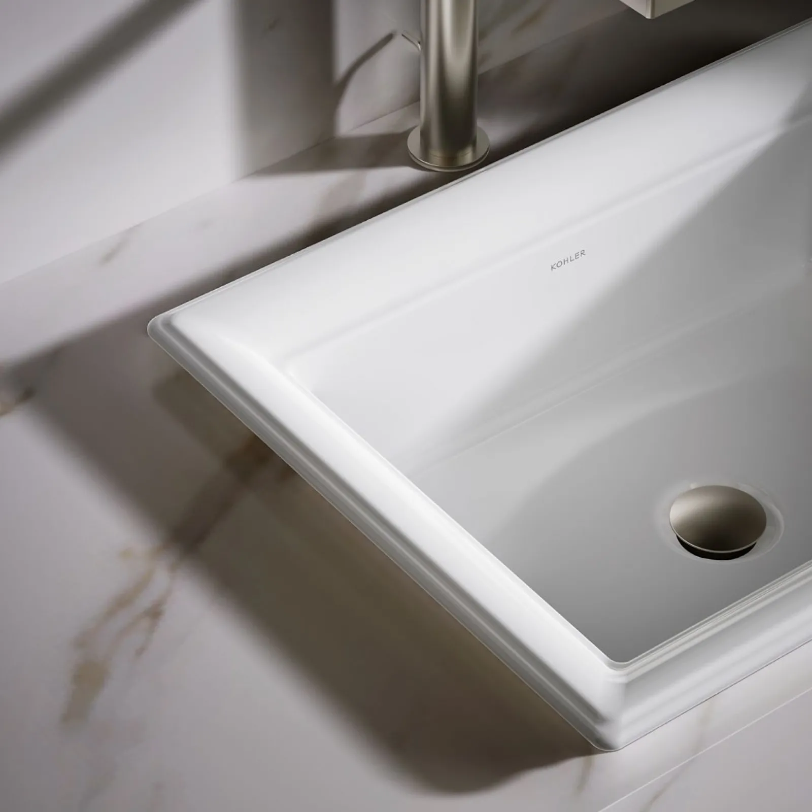 21" rectangular drop-in bathroom sink^Kohler