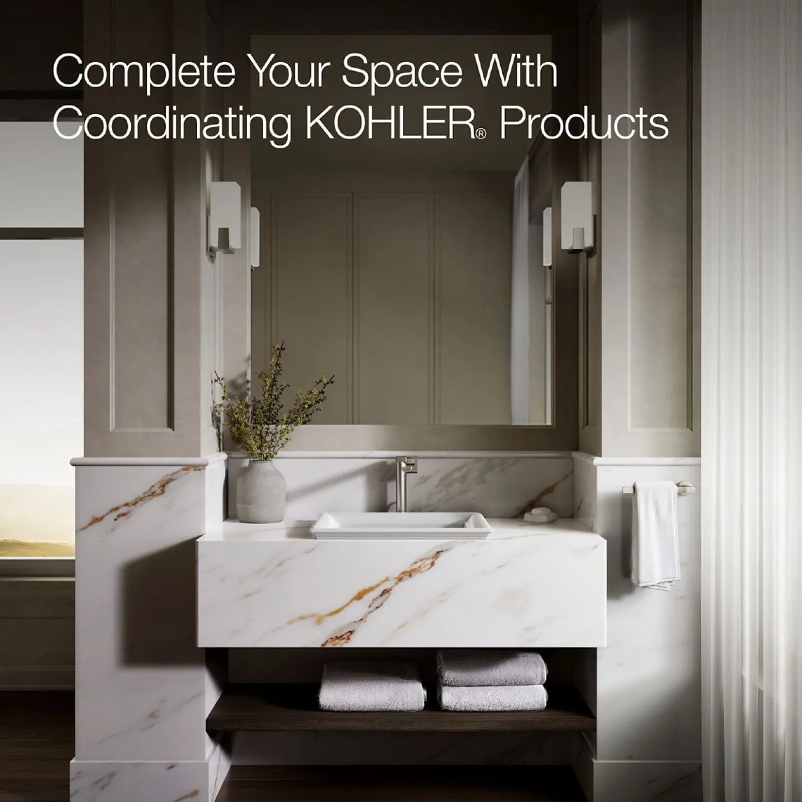 21" rectangular drop-in bathroom sink^Kohler