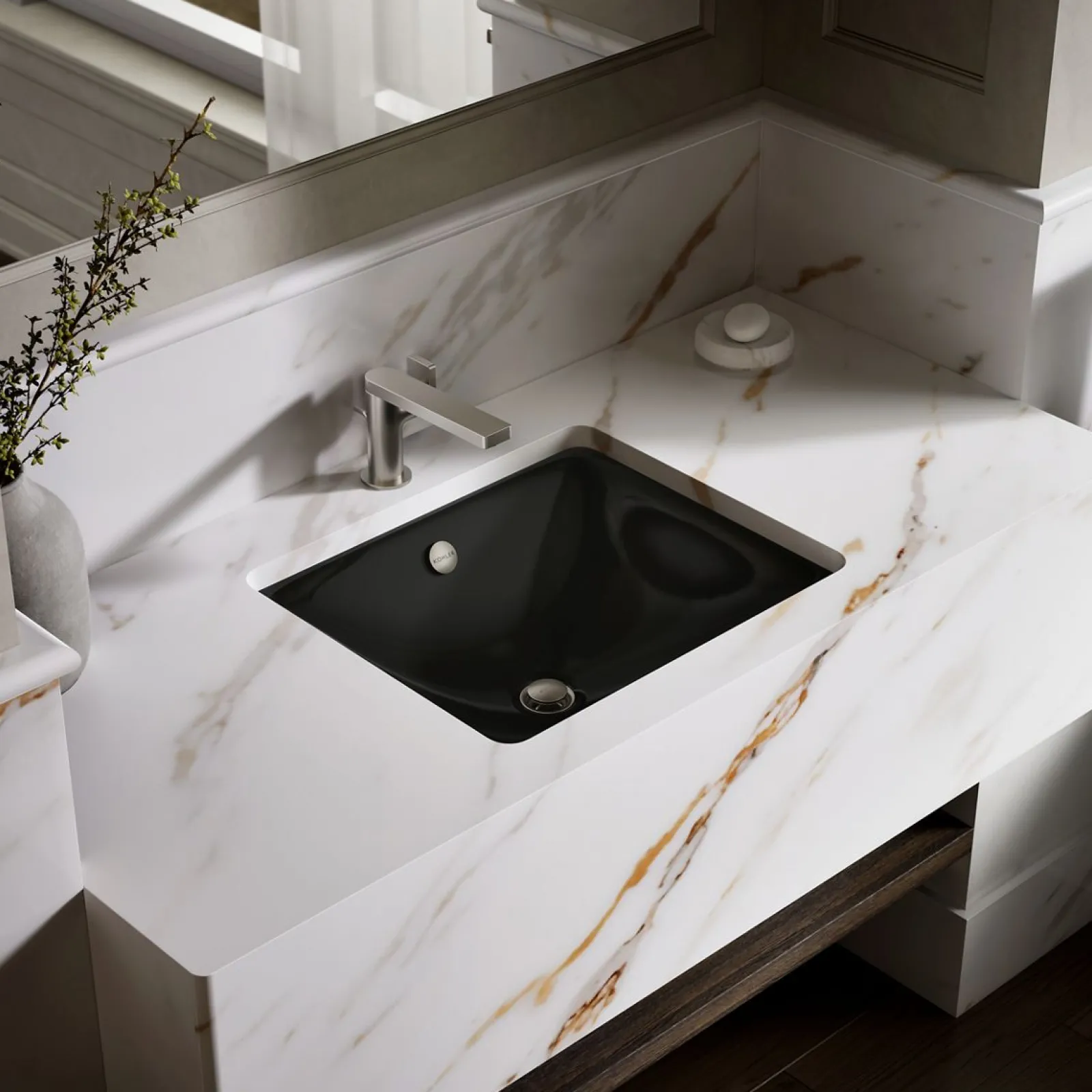 18-1/2" rectangular drop-in/undermount bathroom sink^Kohler Discount