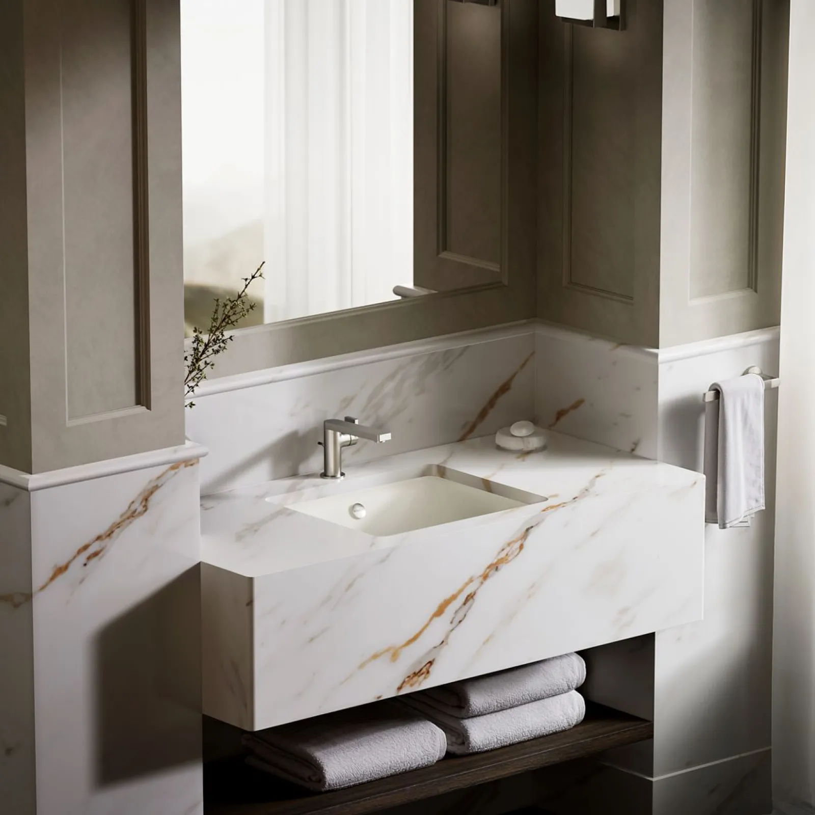 18-1/2" rectangular drop-in/undermount bathroom sink^Kohler Discount