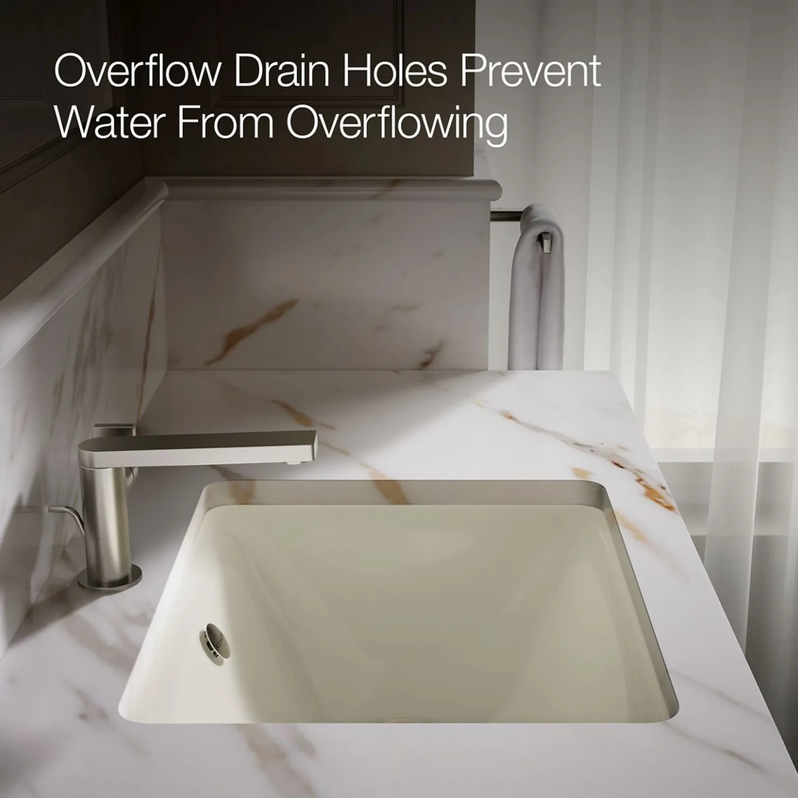 18-1/2" rectangular drop-in/undermount bathroom sink^Kohler Discount