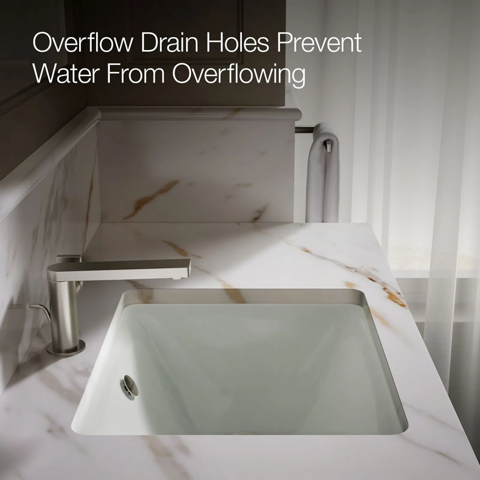 18-1/2" rectangular drop-in/undermount bathroom sink^Kohler Discount