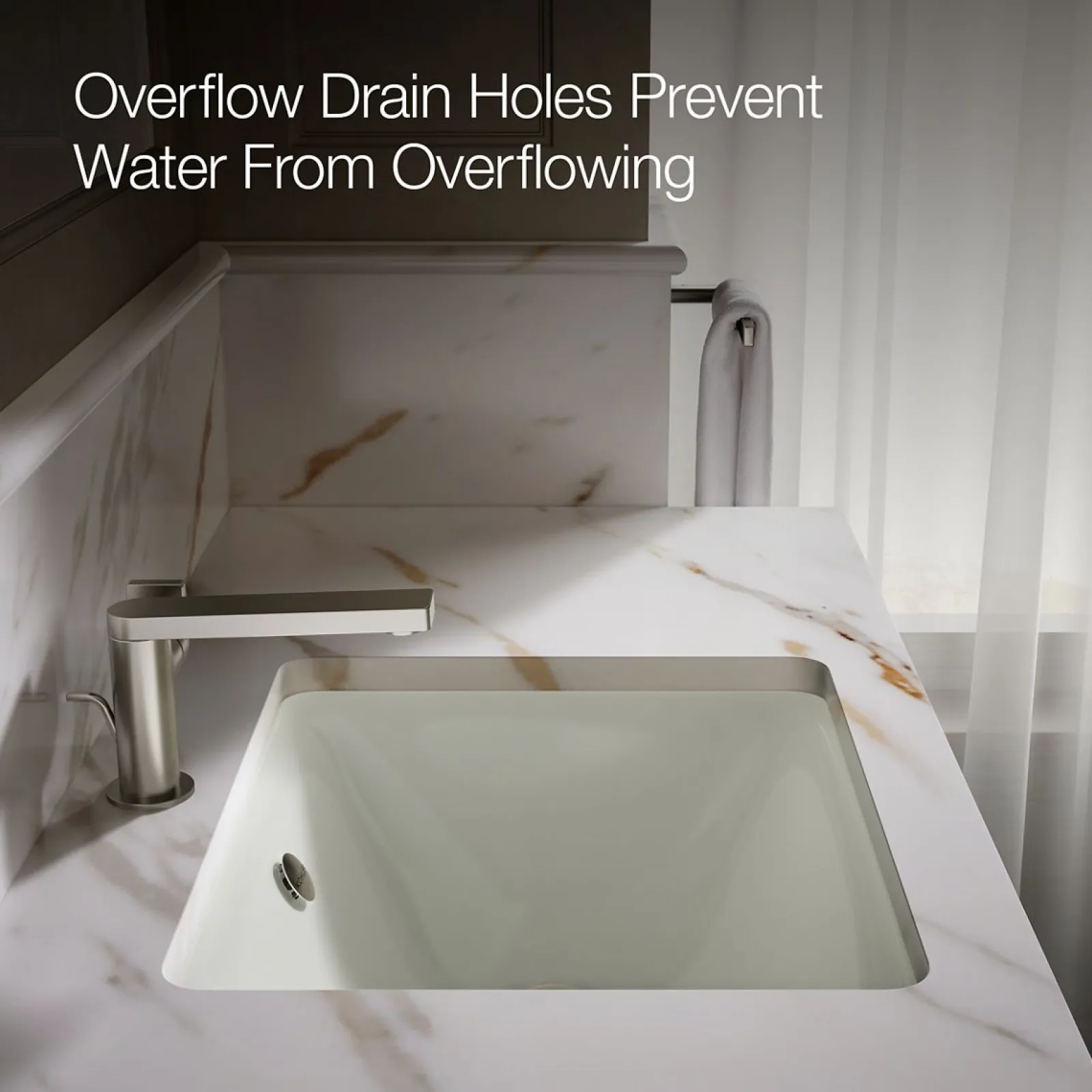 18-1/2" rectangular drop-in/undermount bathroom sink^Kohler Discount