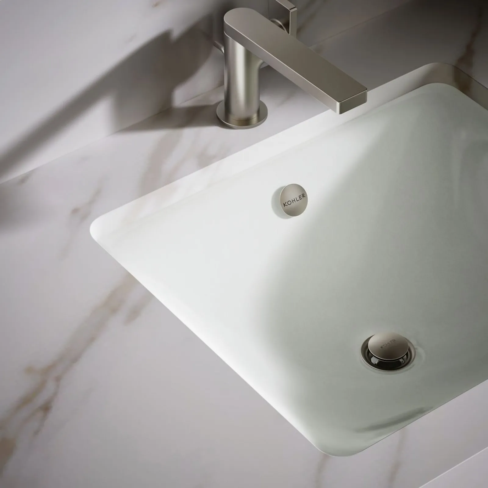 18-1/2" rectangular drop-in/undermount bathroom sink^Kohler Discount