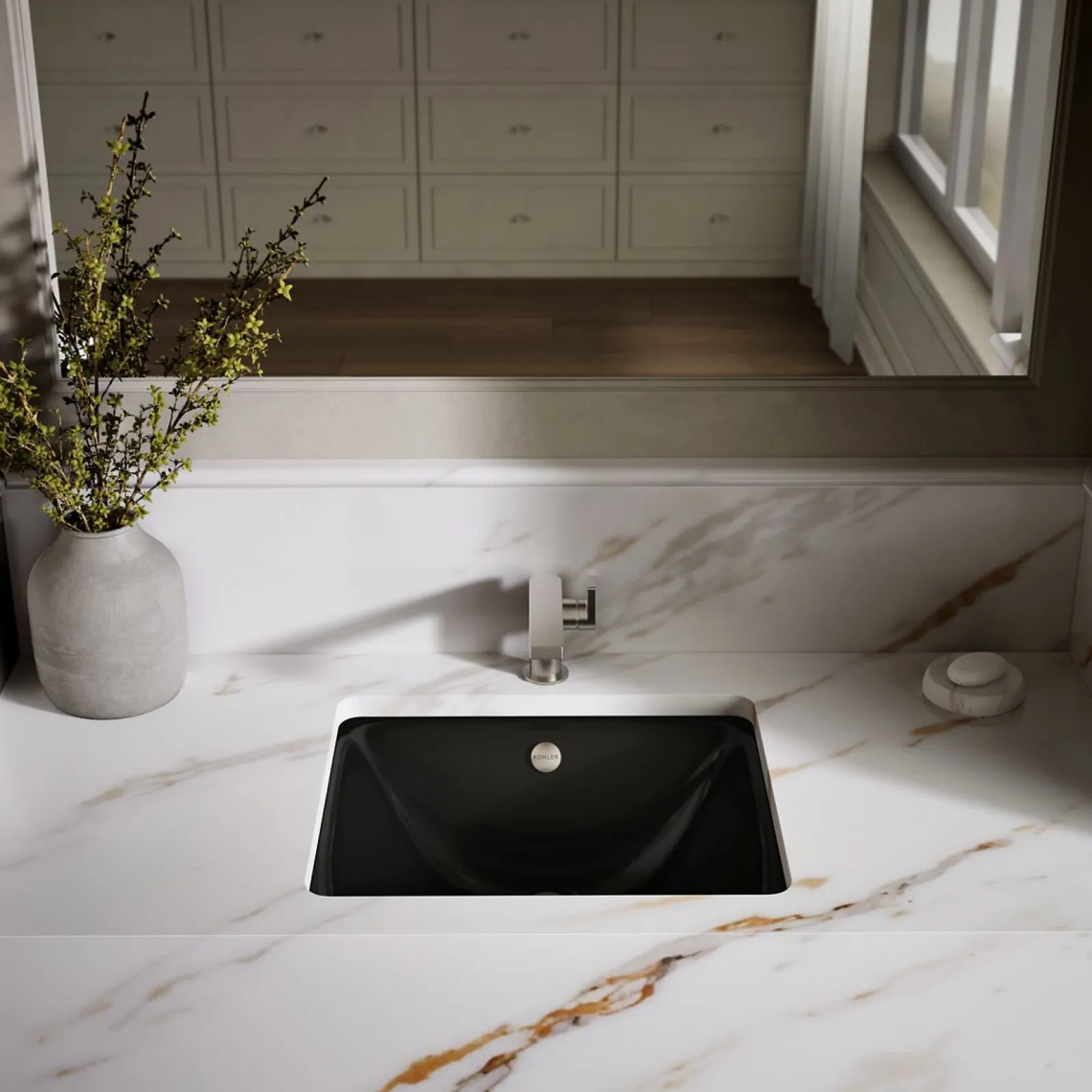 18-1/2" rectangular drop-in/undermount bathroom sink^Kohler Discount