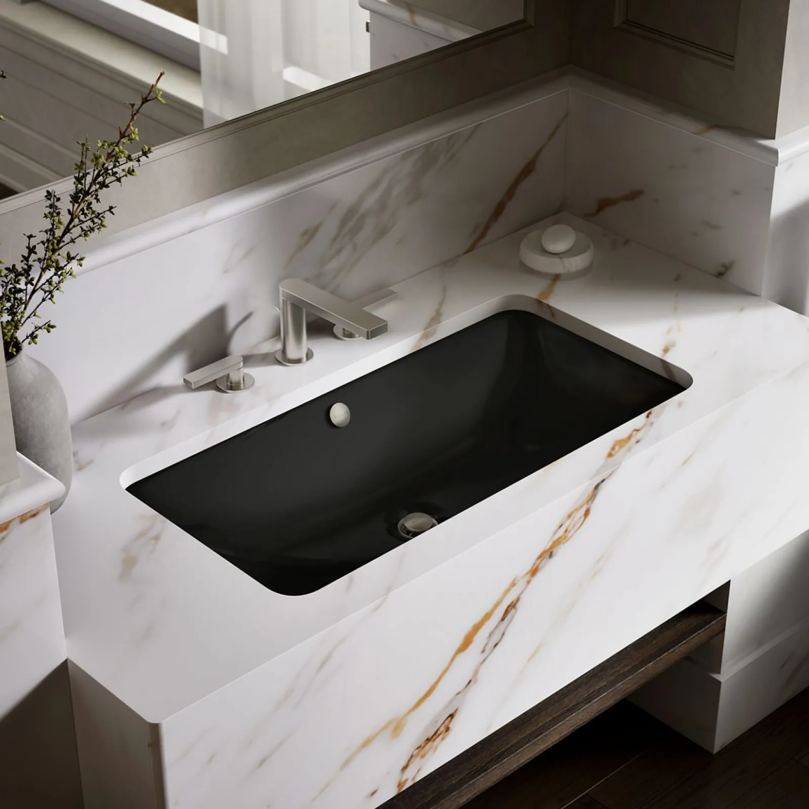 30" rectangular drop-in/undermount bathroom sink^Kohler