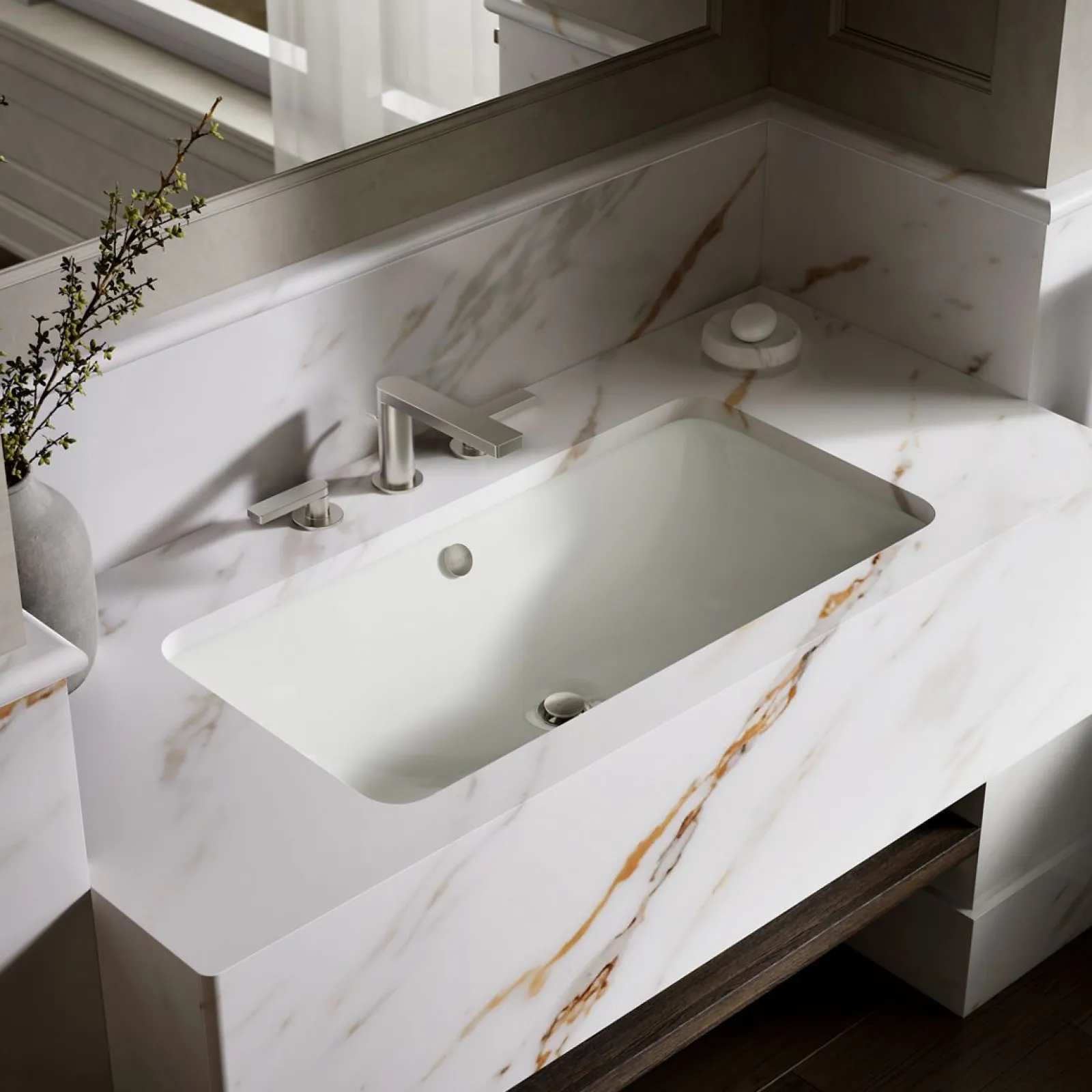 30" rectangular drop-in/undermount bathroom sink^Kohler