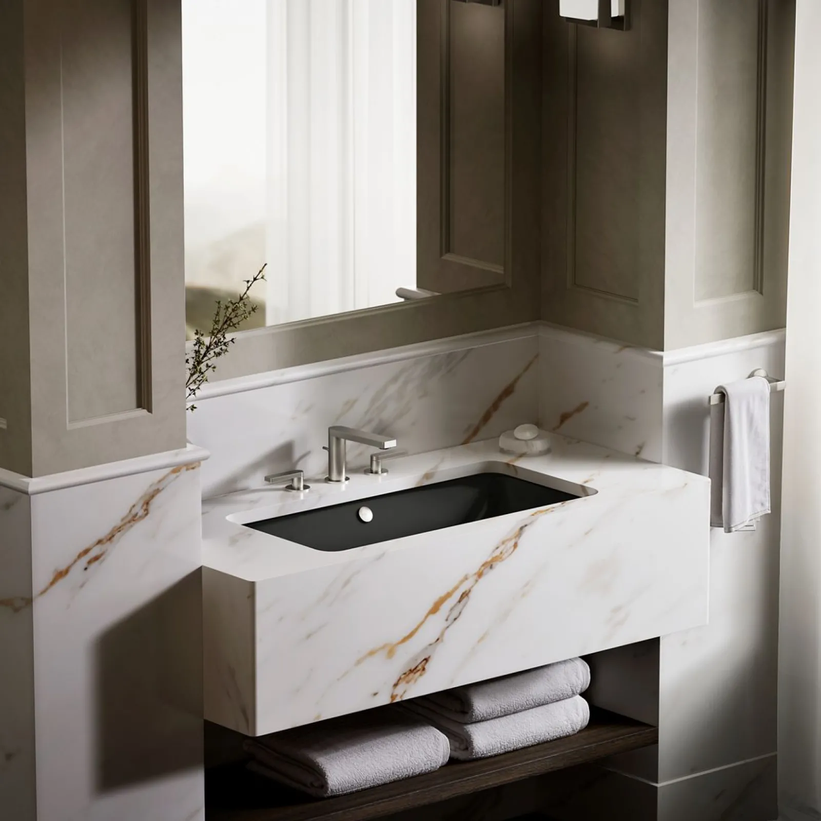 30" rectangular drop-in/undermount bathroom sink^Kohler