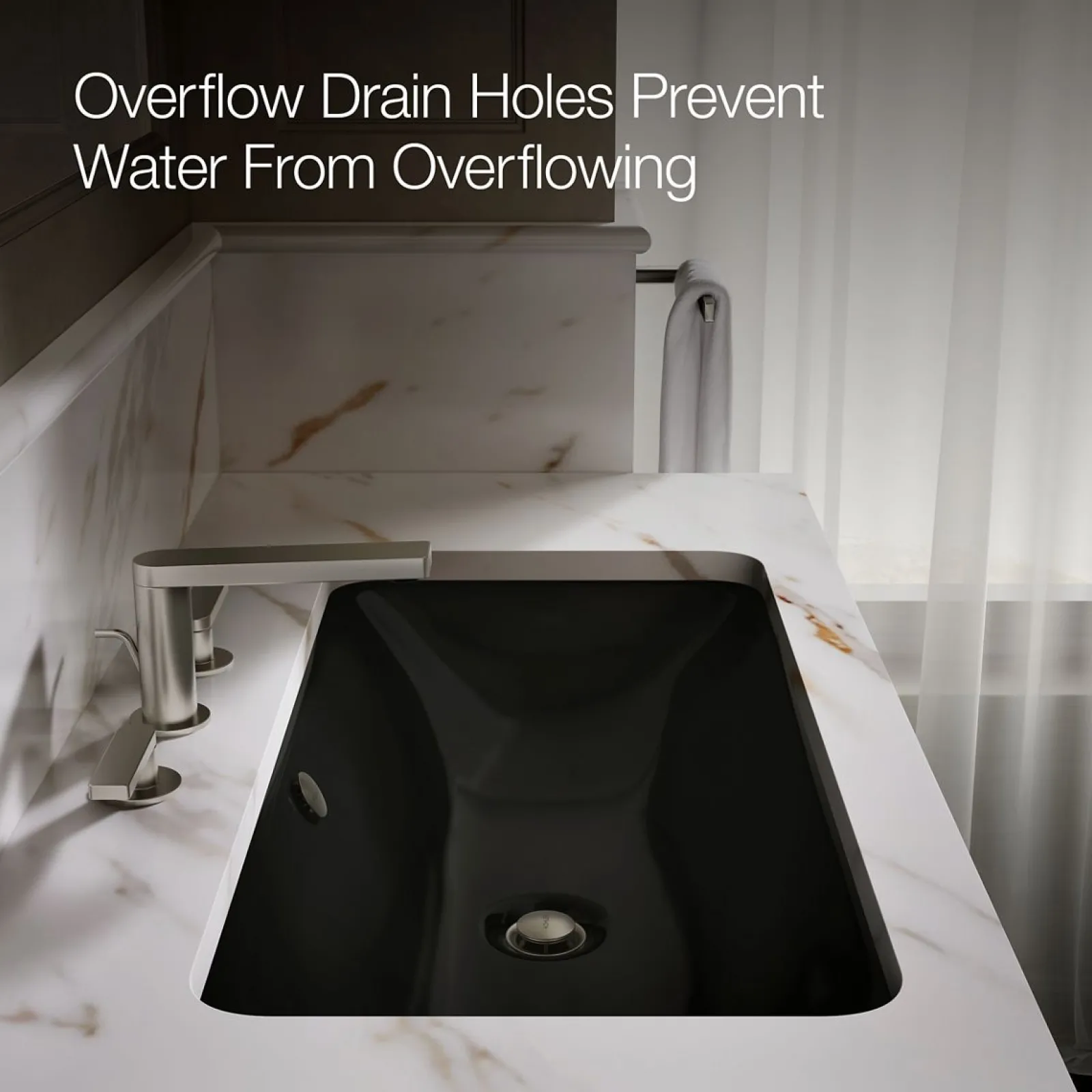 30" rectangular drop-in/undermount bathroom sink^Kohler