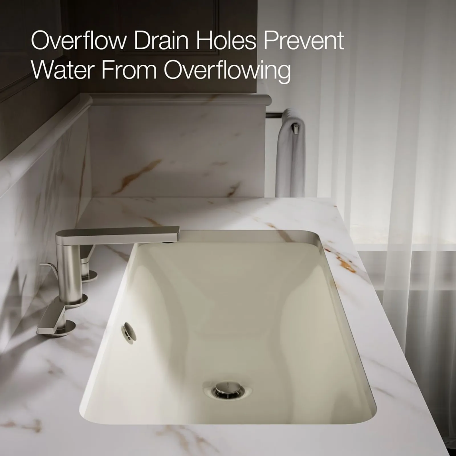 30" rectangular drop-in/undermount bathroom sink^Kohler