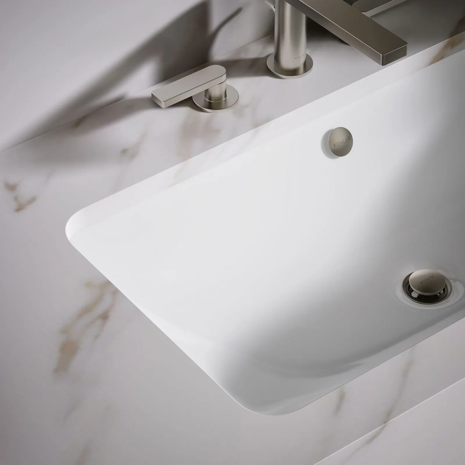 30" rectangular drop-in/undermount bathroom sink^Kohler
