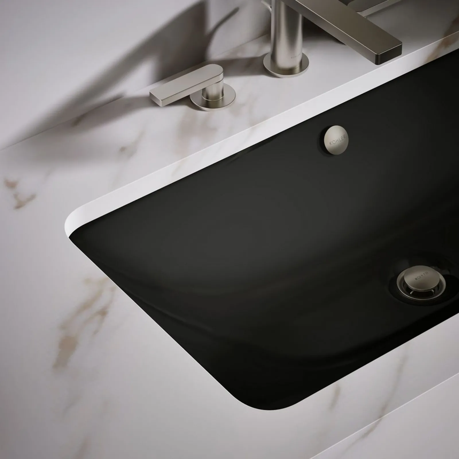 30" rectangular drop-in/undermount bathroom sink^Kohler