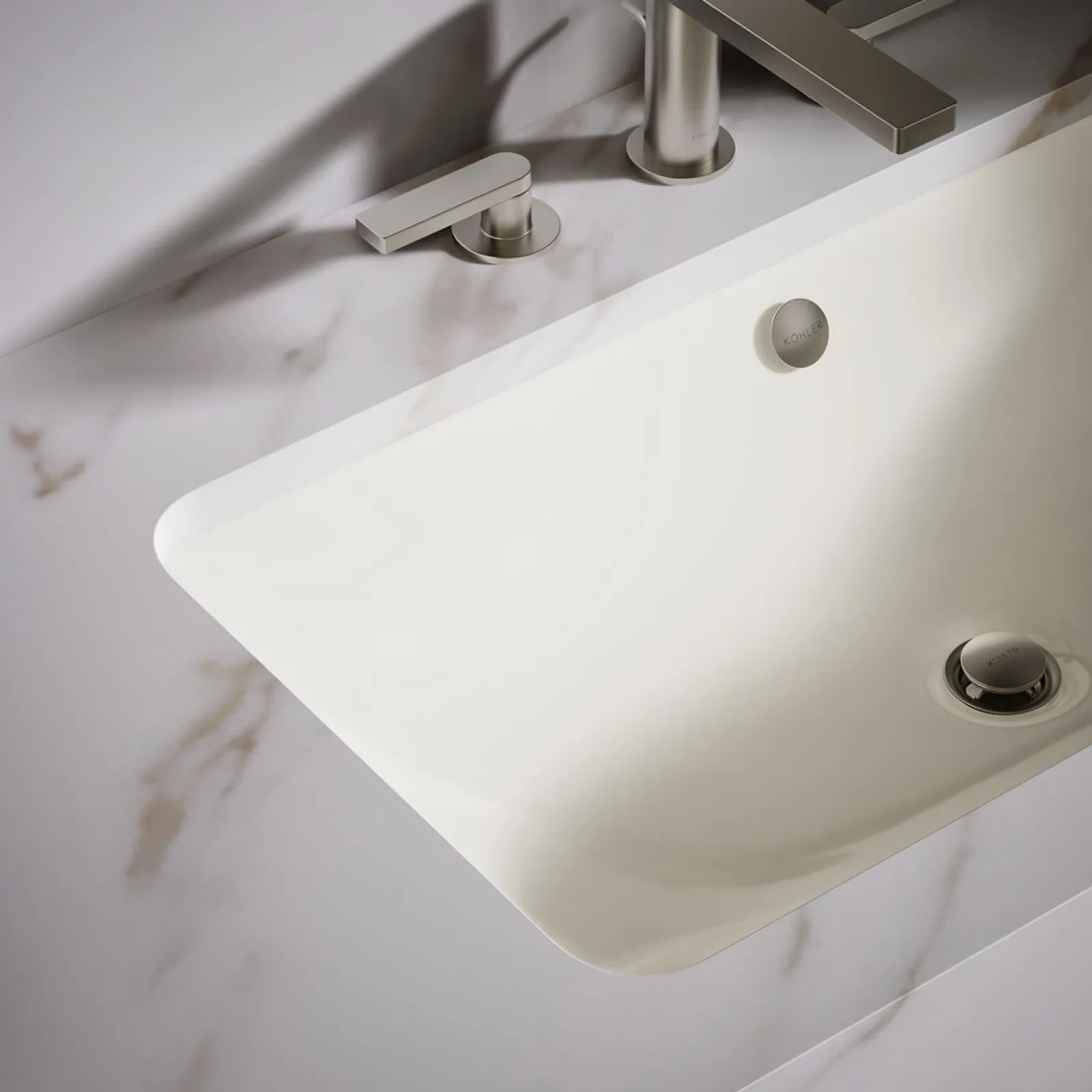 30" rectangular drop-in/undermount bathroom sink^Kohler