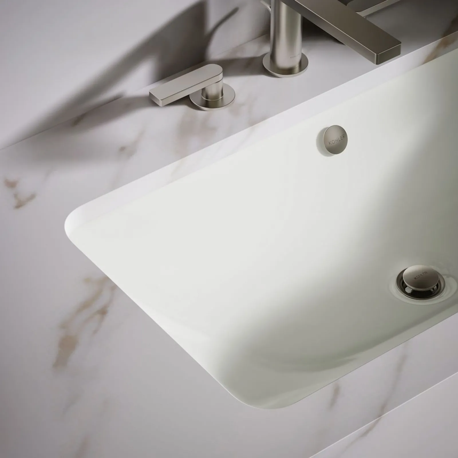 30" rectangular drop-in/undermount bathroom sink^Kohler