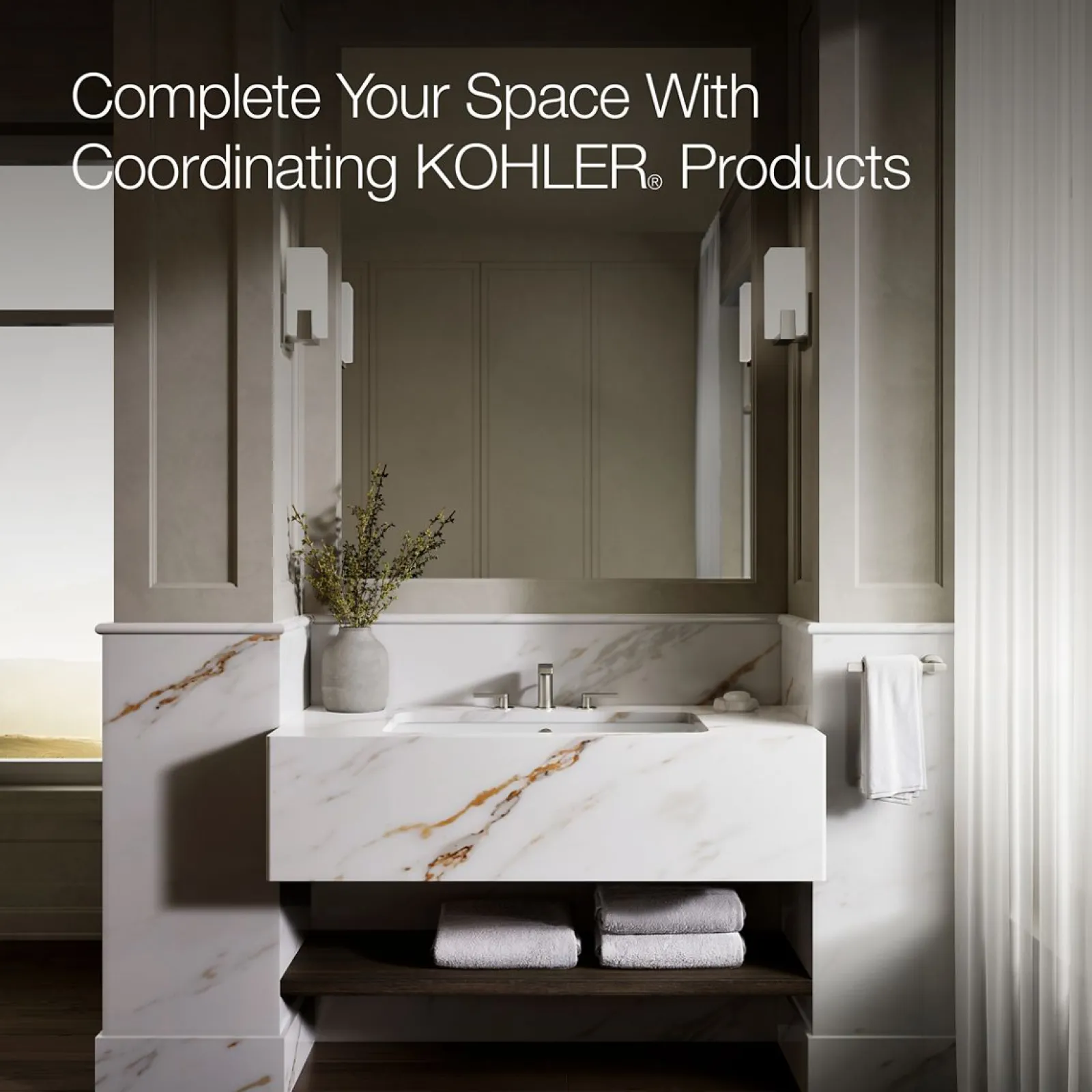 30" rectangular drop-in/undermount bathroom sink^Kohler