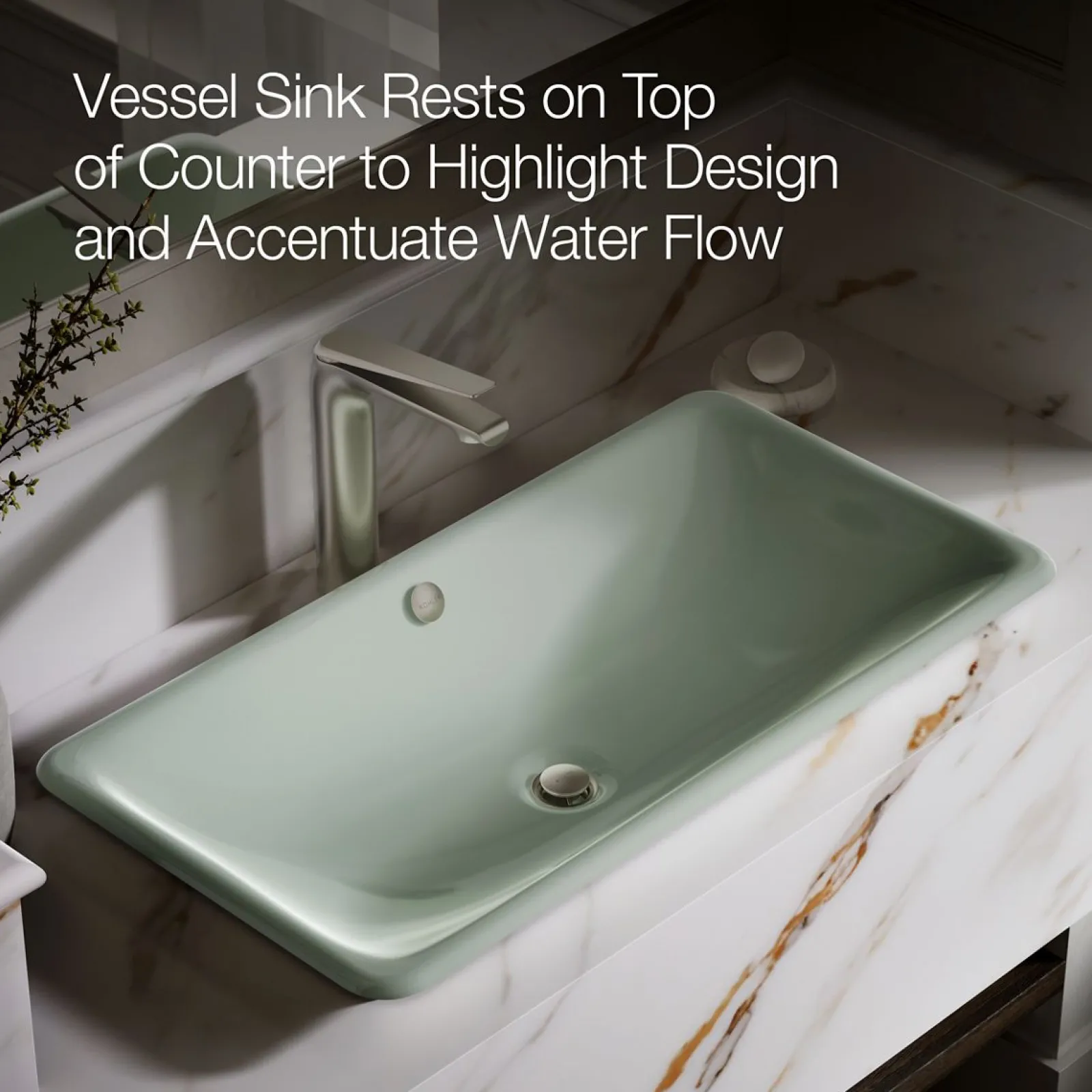 30" rectangular drop-in / undermount / vessel bathroom sink^Kohler New