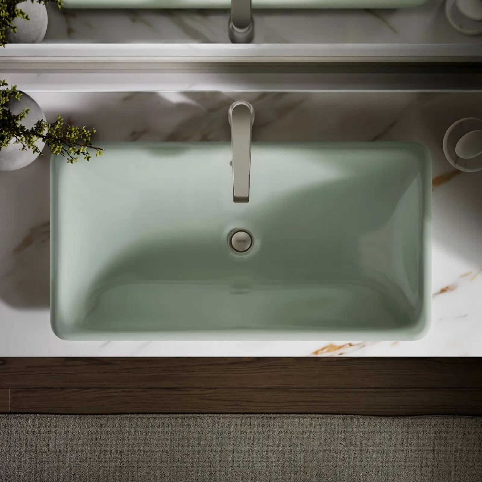 30" rectangular drop-in / undermount / vessel bathroom sink^Kohler New